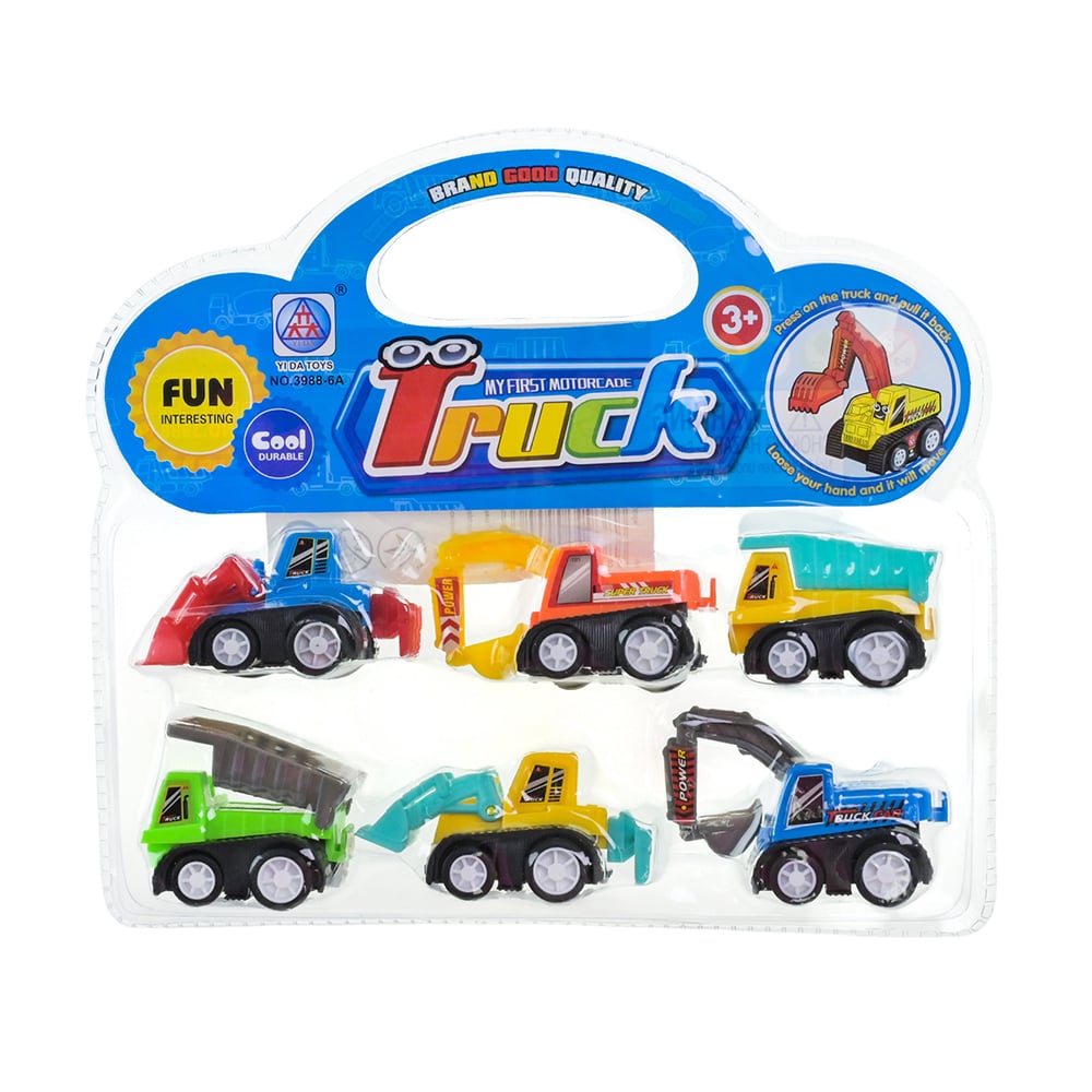 

Іграшковий набір транспорту Shantou Jinxing під слюдою, від 3 років, 21*19*3.5 см, 6 шт (3988-6A)