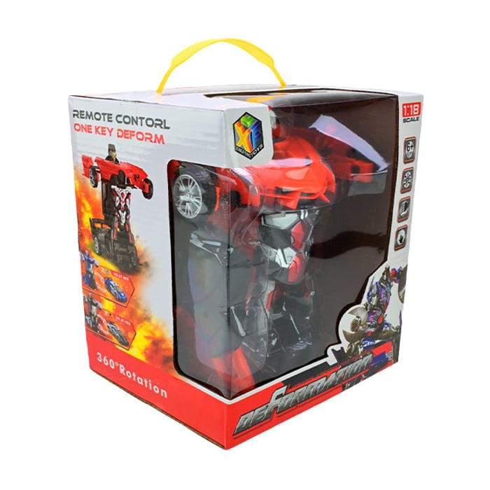 

Машинка-трансформер на радіокеруванні Shantou Jinxing акумуляторна, зі світлом та USB-зарядкою, у коробці, від 6 років, 22.5*9*5 см (27-6KX)