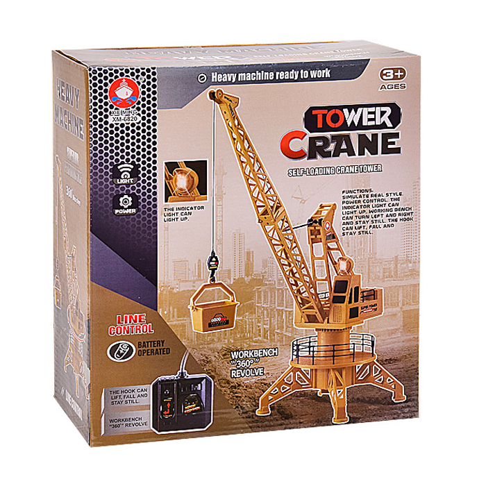 

Іграшка на радіокеруванні Shantou Jinxing Кран, у коробці, від 3 років, 26*12.5*29 см (XM-6820)