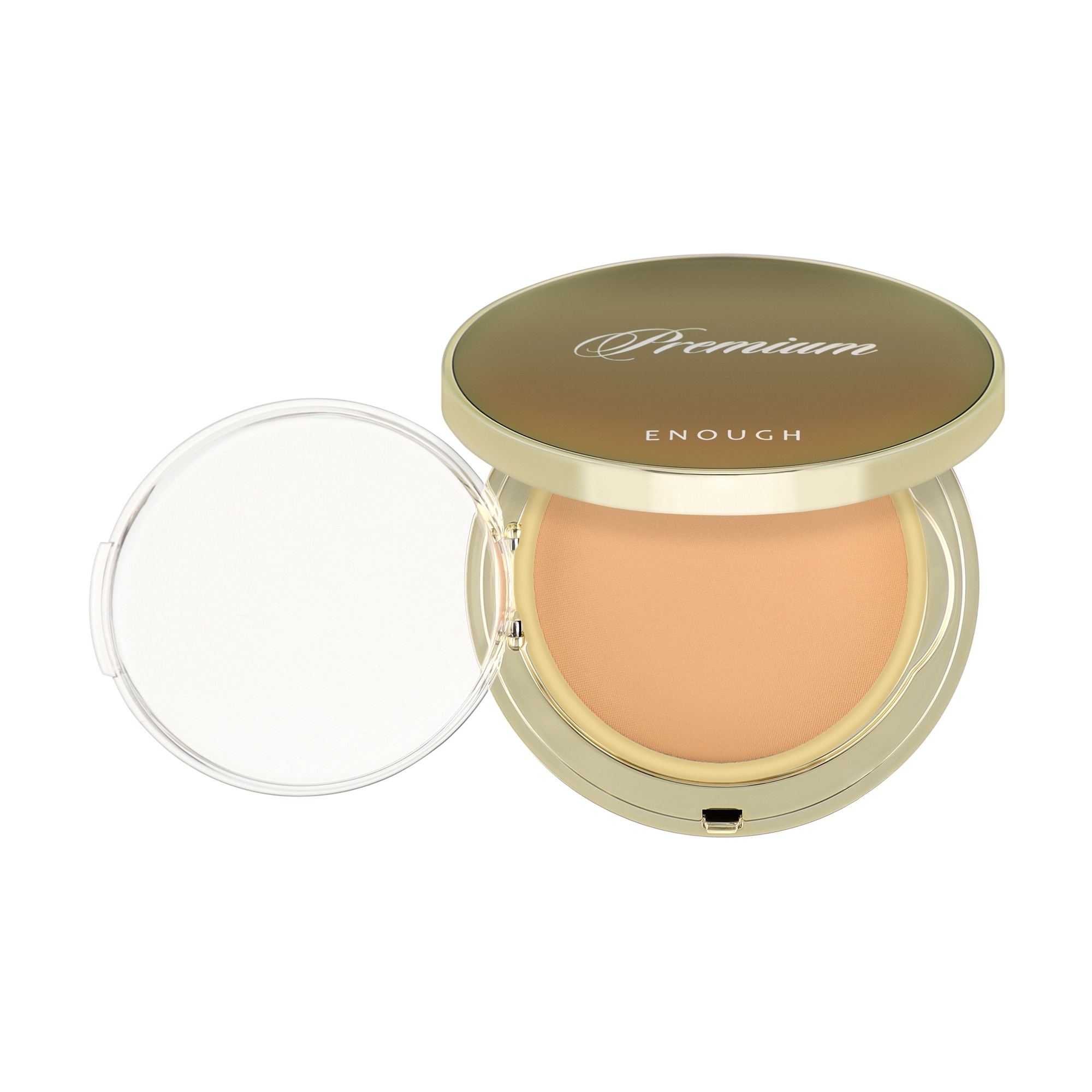 

Пудра для обличчя Enough Premium Rich Gold Two Way Cake SPF 50+ PA+++, зі змінним блоком, 13, 2*11 г