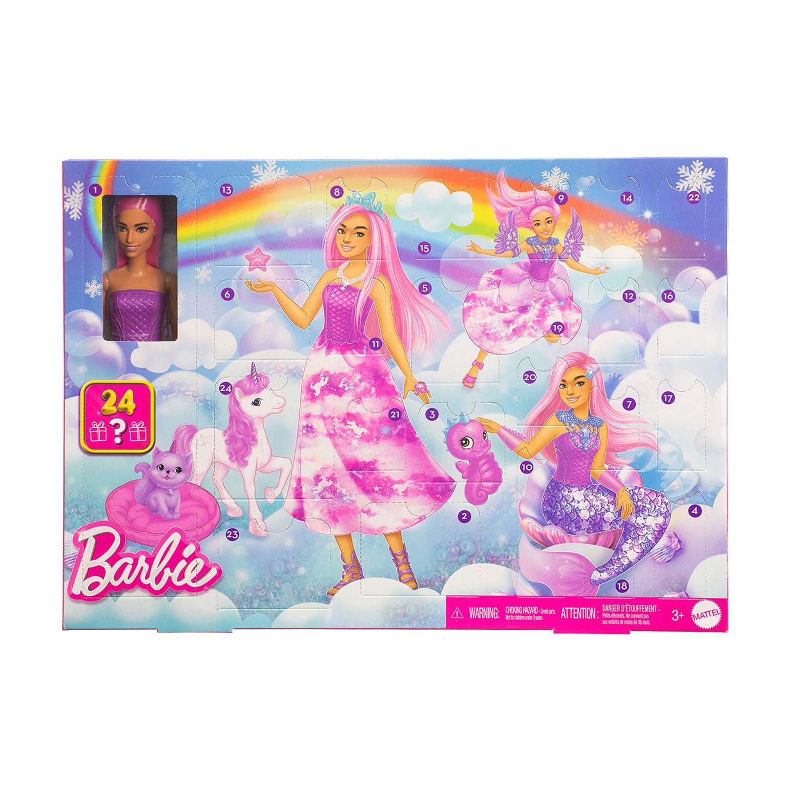 

Адвент-календар Barbie Фантастична трансформація, від 3 років, 24 предмети (JFL66)