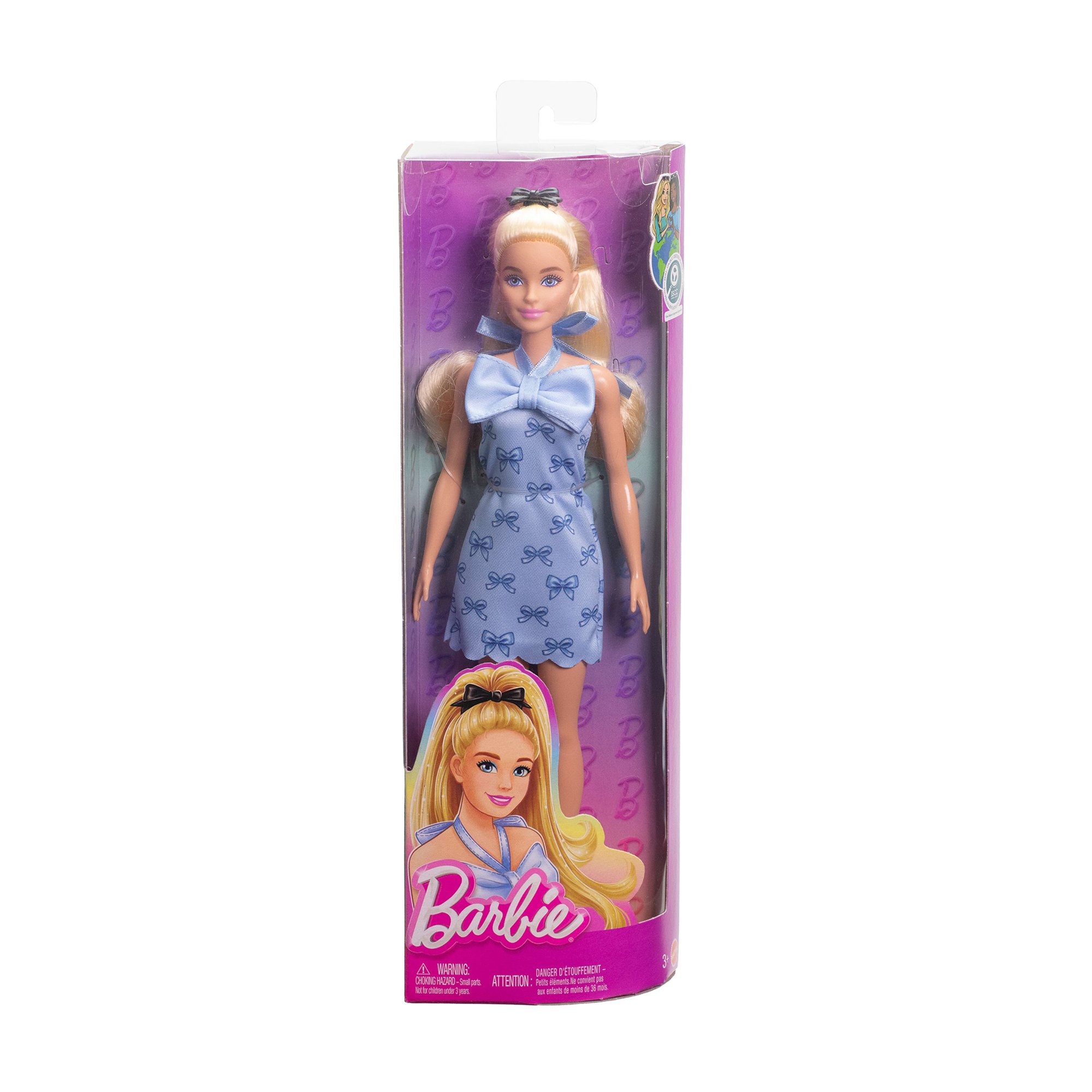 

Лялька Barbie Модниця Блакитні бантики, від 3 років, 29 см (HYT93)