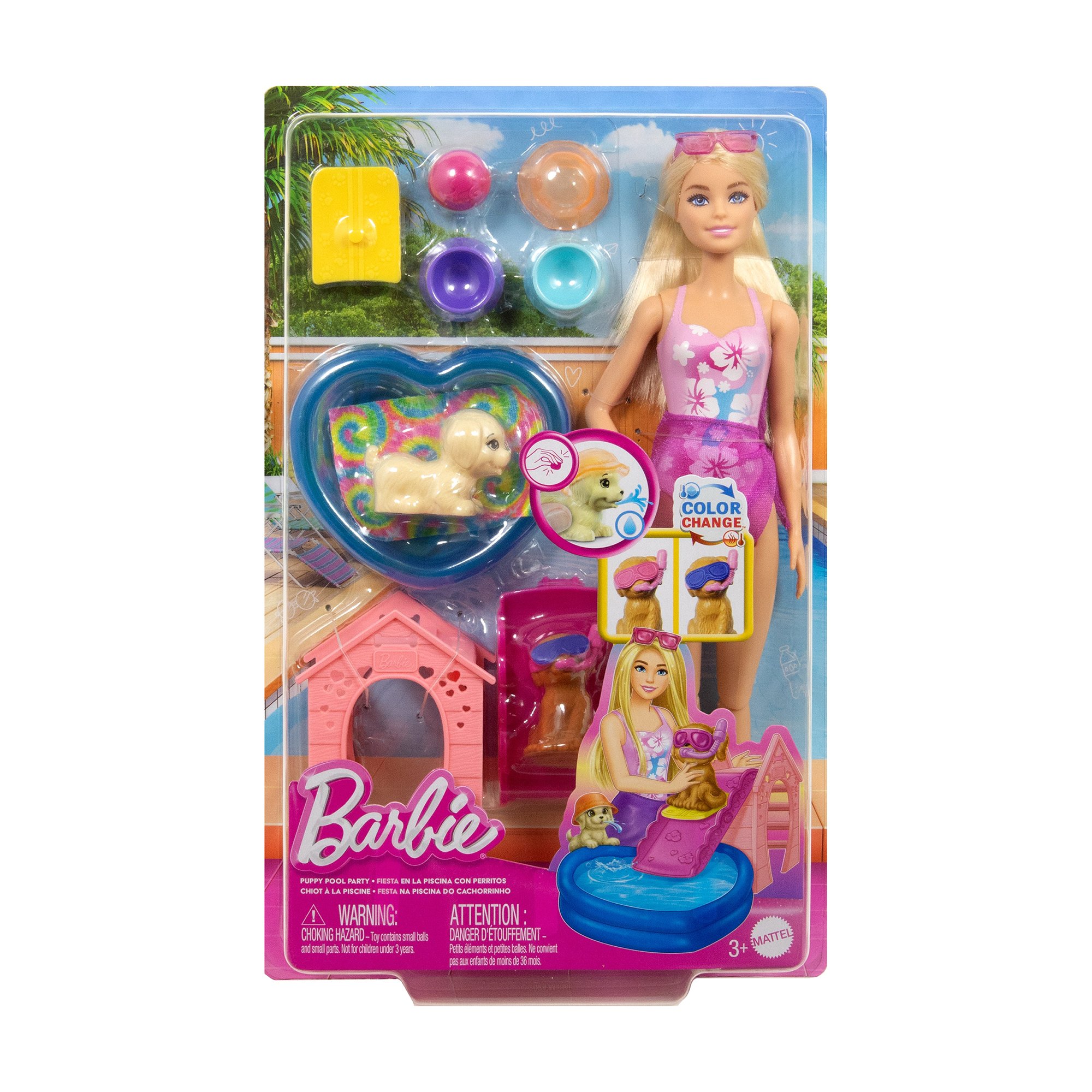 

Ігровий набір Barbie Басейн для цуценят з лялькою, від 3 років, 29 см (JBF35)