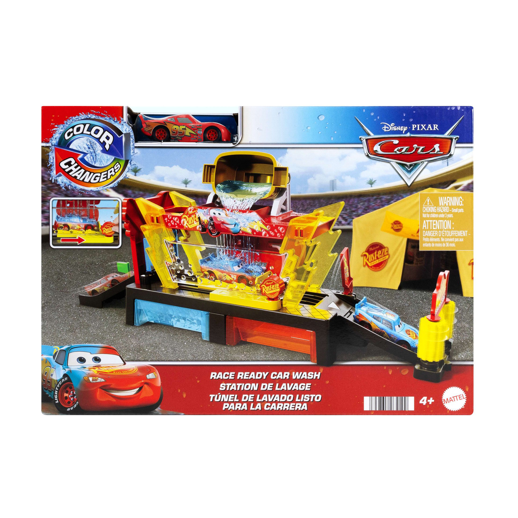 

Ігровий набір Cars Зміни колір: Тачки. Автомийка з МакКуїном, від 4 років, 25.4*35.7*7.4 см (JBM70)