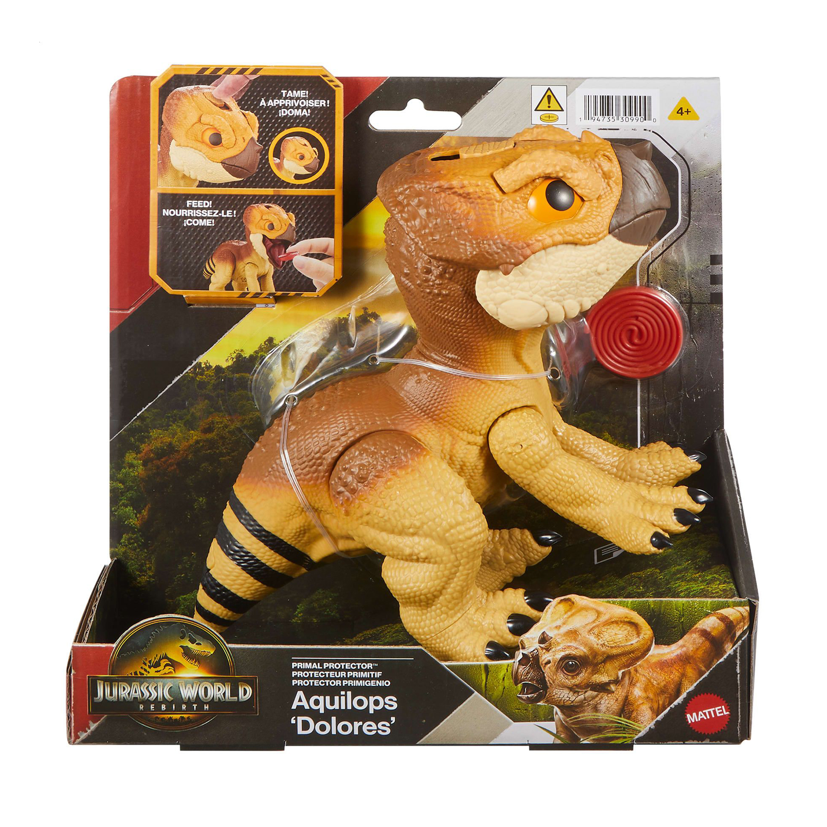 

Фігурка динозавра Jurassic World Дитинча з фільму Світ Юрського періоду, Aquilops Dolores, коричневий, від 4 років, 22.1*22.4*10 см (JGC01)