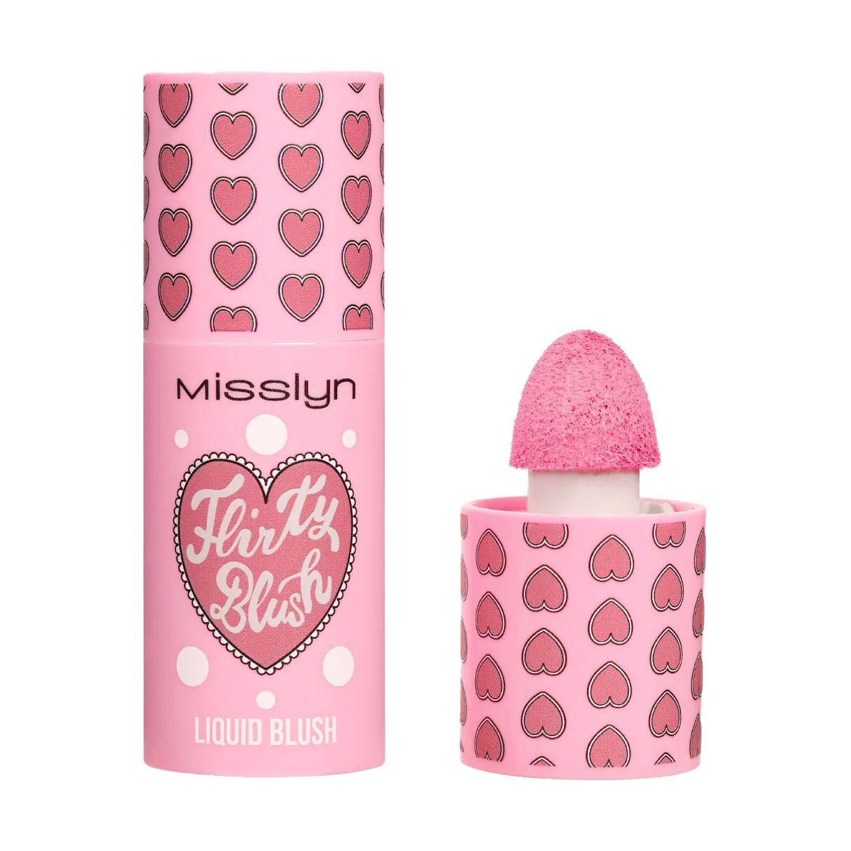 

Рідкі рум'яна для обличчя Misslyn Flirty Blush Liquid Blush 10 Cool Pink, 7.3 мл