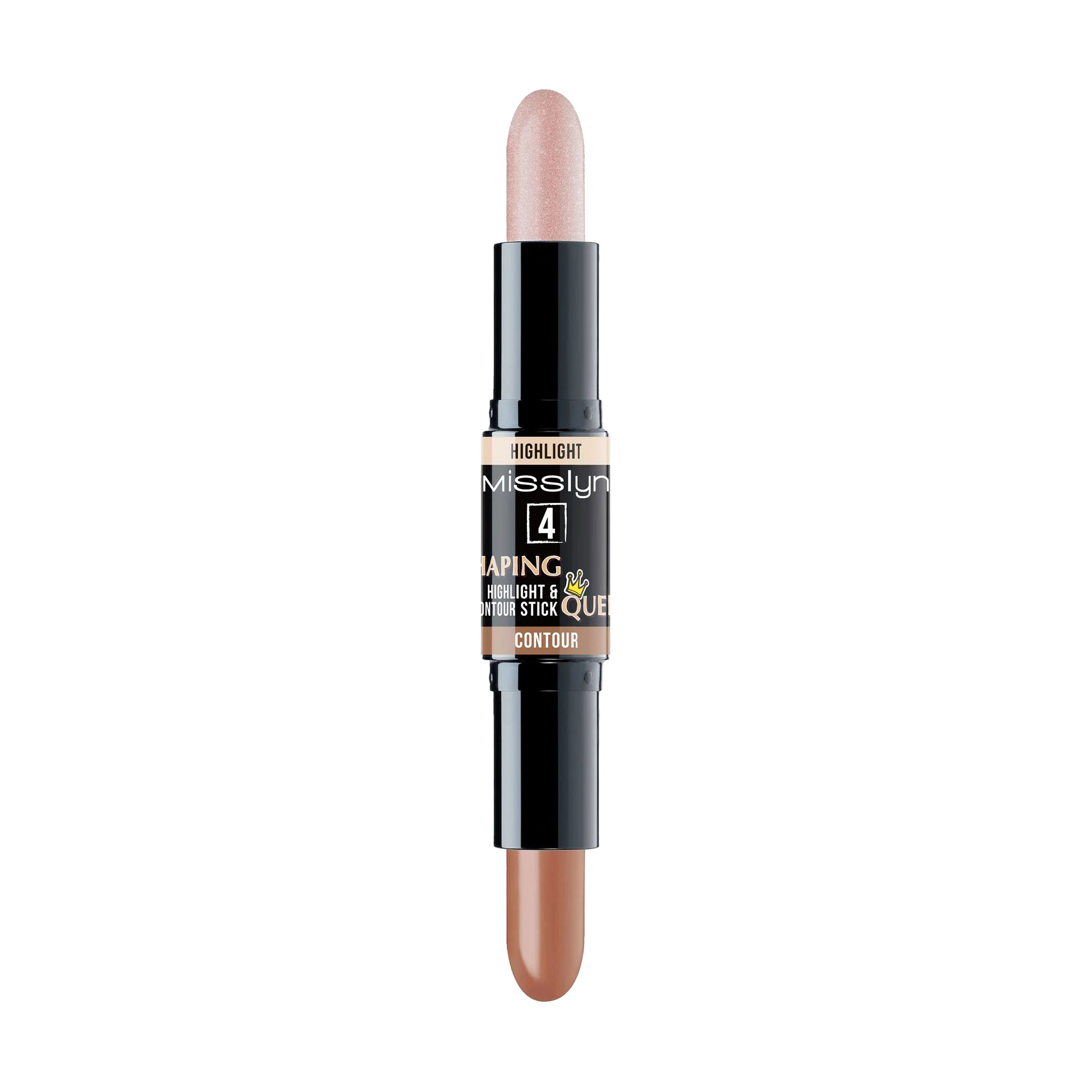

Хайлайтер та контур для обличчя Misslyn Shaping Queen Highlight & Contour Stick 4 Medium, 2*3.5 г