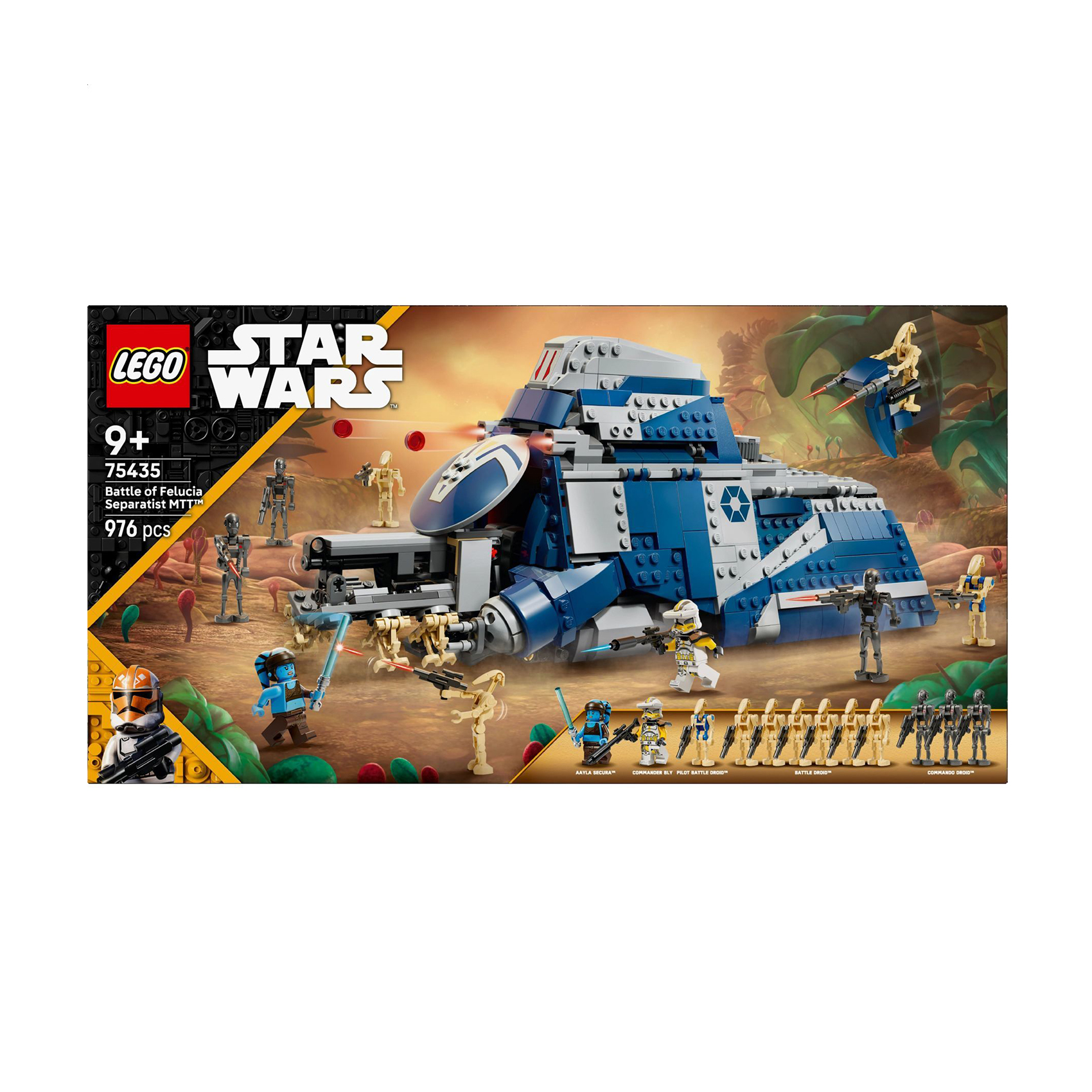 

Конструктор LEGO Star Wars Битва при Фелюсії Сепаратистський МТТ, 976 деталей, від 9 років (75435)