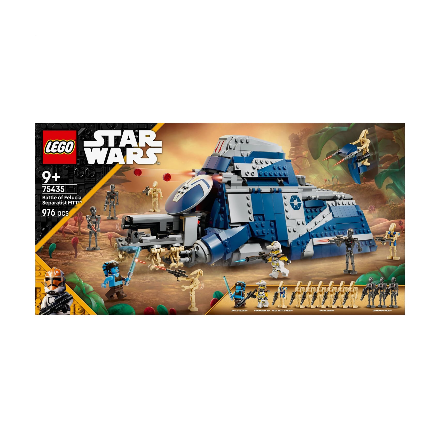 

Конструктор LEGO Star Wars Битва при Фелюсії Сепаратистський МТТ, 976 деталей, від 9 років (75435)