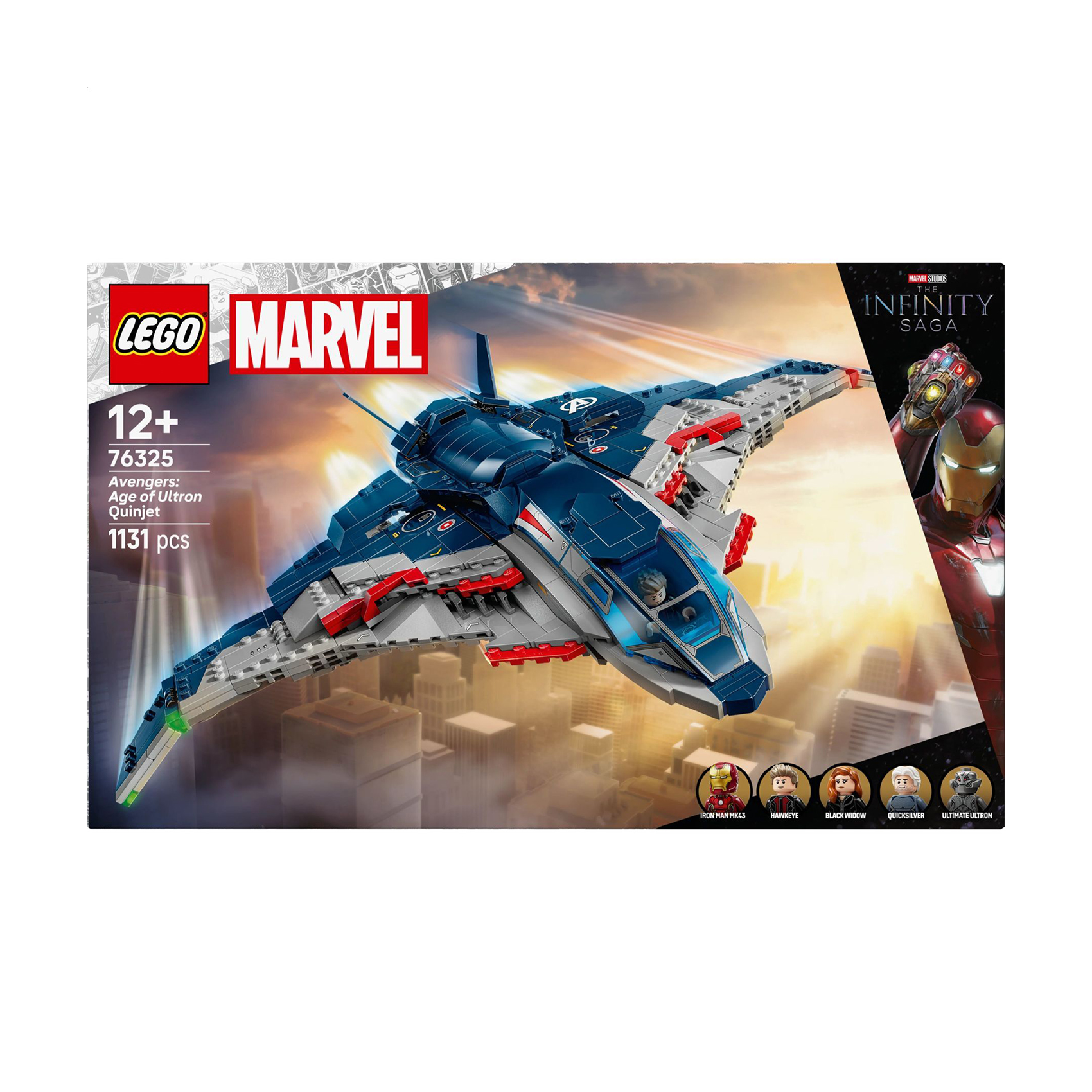 

Конструктор LEGO Super Heroes Marvel Месники: Ера Альтрона Квінджет, 1134 деталі, від 12 років (76325)
