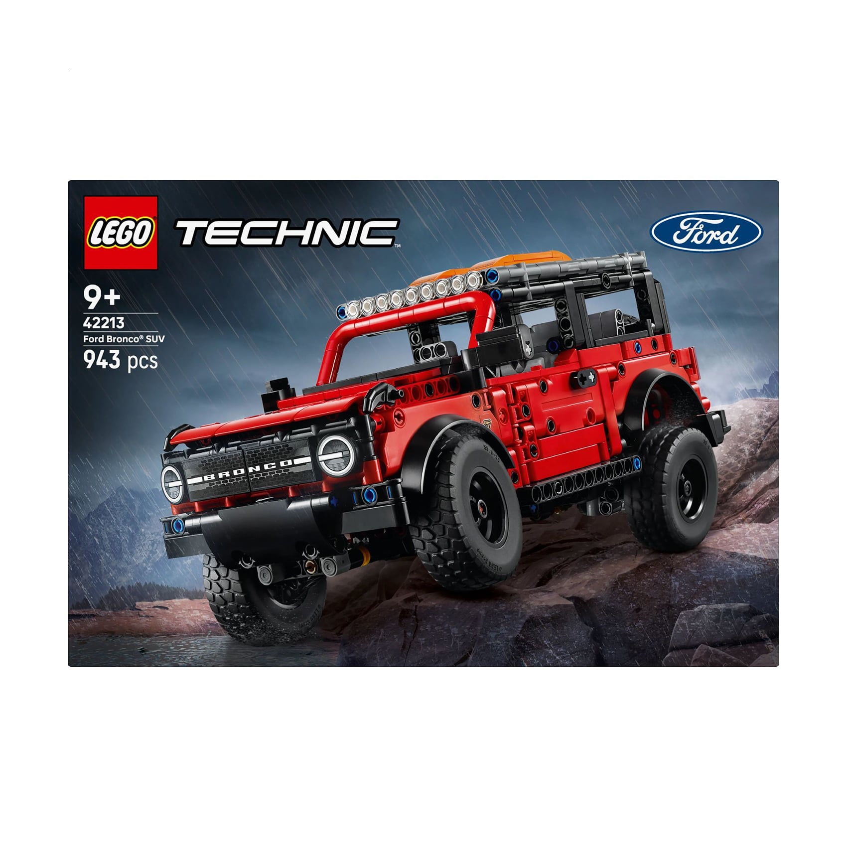 

Конструктор LEGO Technic Позашляховик Ford Bronco, 943 деталі, від 9 років (42213)