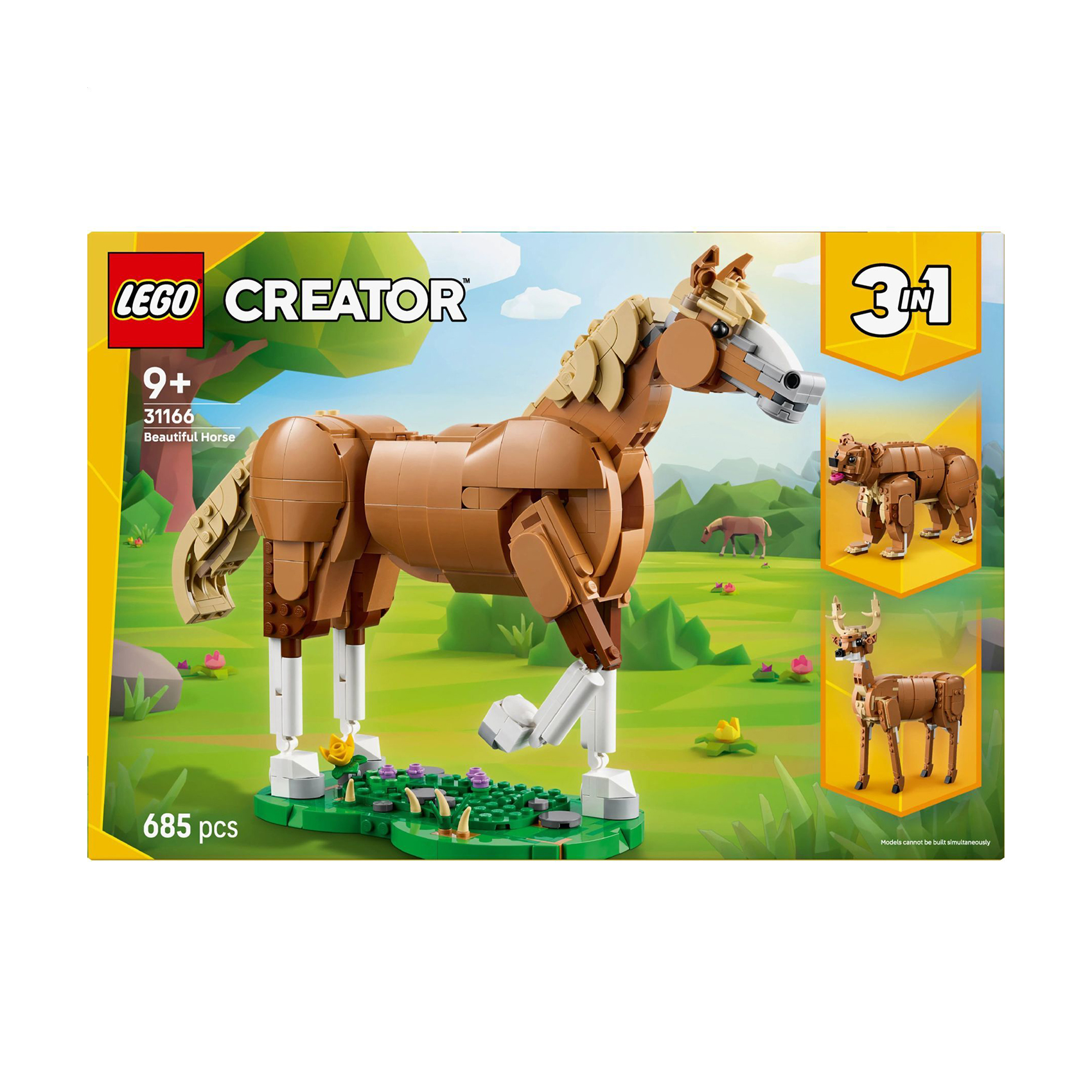 

Конструктор LEGO Creator Прекрасний кінь, 658 деталей, від 9 років (31166)