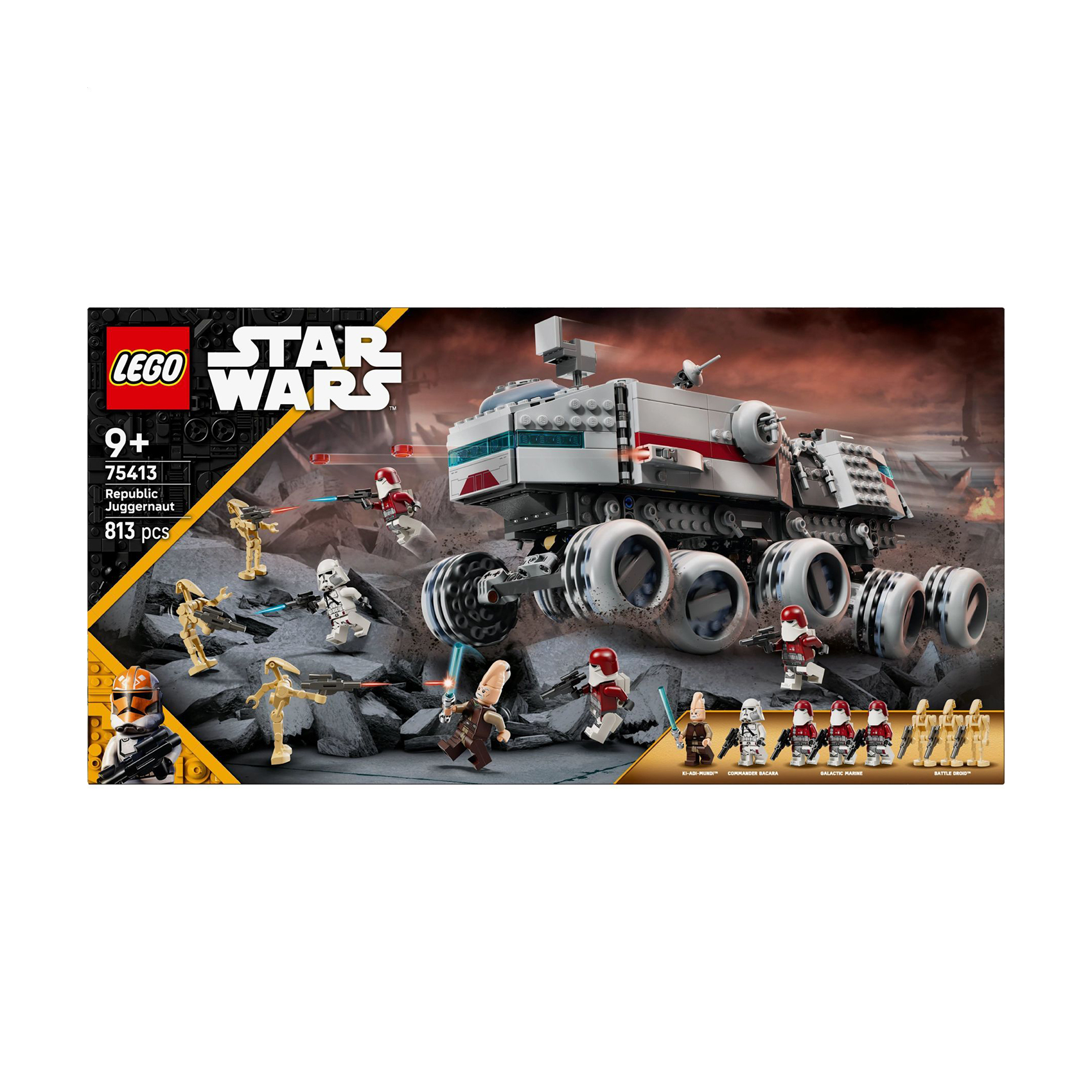 

Конструктор LEGO Star Wars Джаггернаут Великої армії Республіки, 813 деталей, від 9 років (75413)