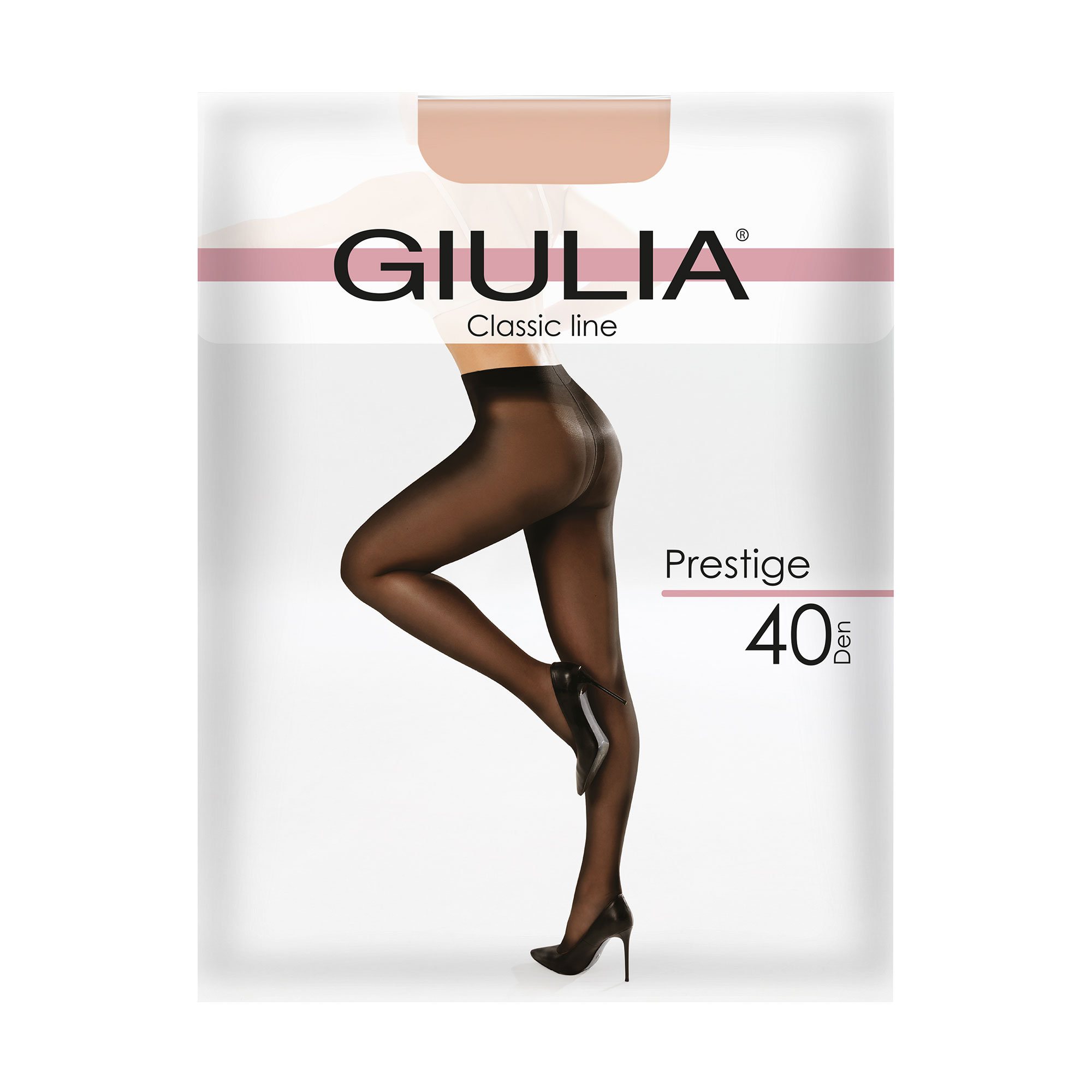 

Класичні колготки жіночі Giulia Prestige без шортиків, 40 DEN, Daino, розмір 2
