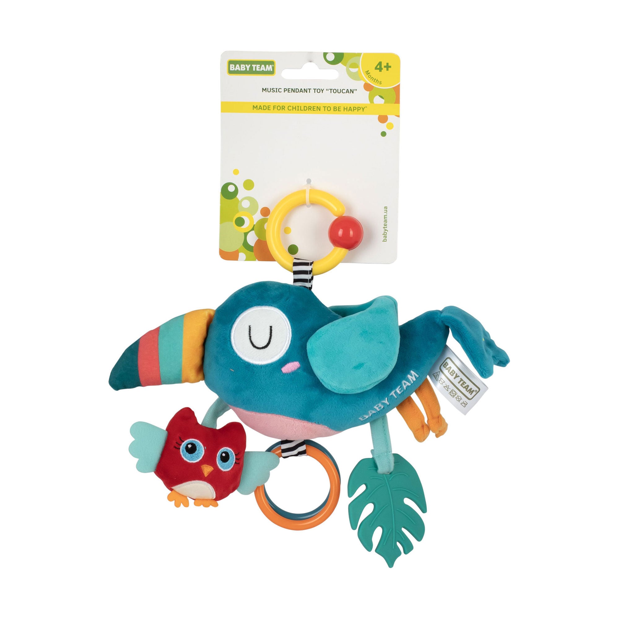 

Музична іграшка-підвіска Baby Team Тукан, від 4 місяців (8546)