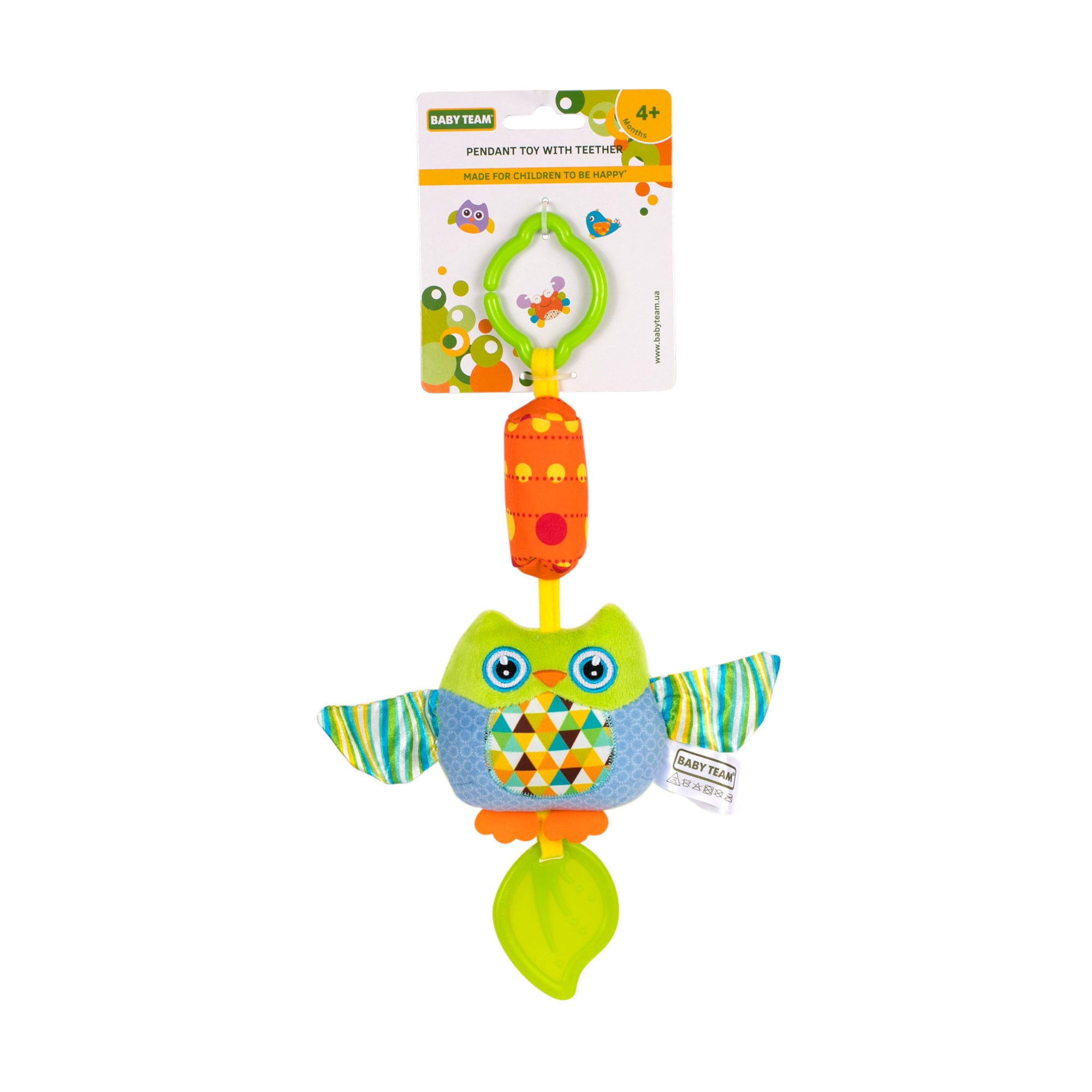 

Іграшка-підвіска Baby Team Сова, з прорізувачем, від 4 місяців (8520_Сова)