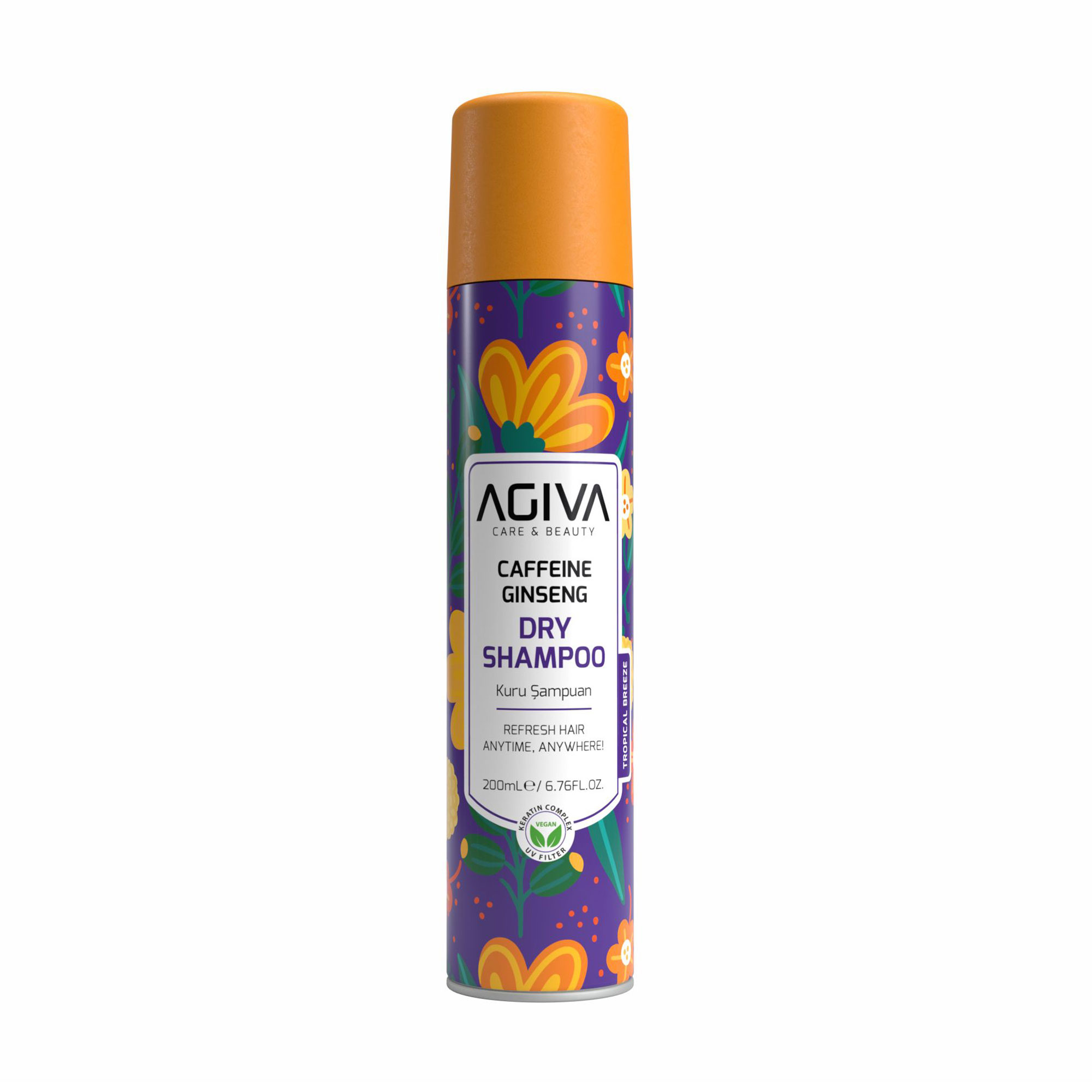 

Сухий шампунь для волосся Agiva Caffeine Ginseng Dry Shampoo, 200 мл