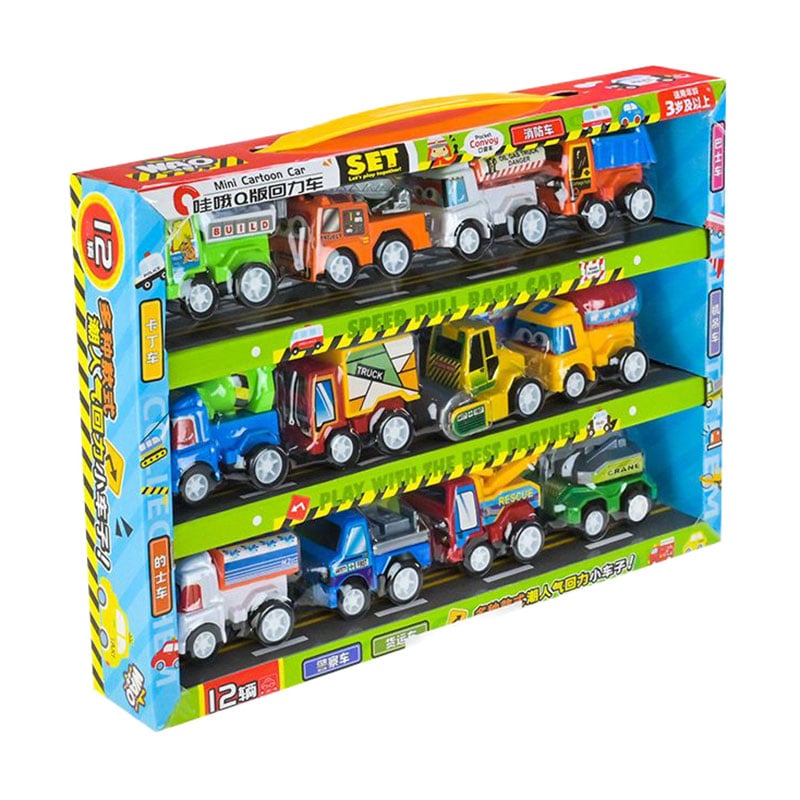 

Іграшковий набір машинок Shantou Jinxing у коробці, від 3 років, 23.5*18.5*4 см, 12 шт (5859)