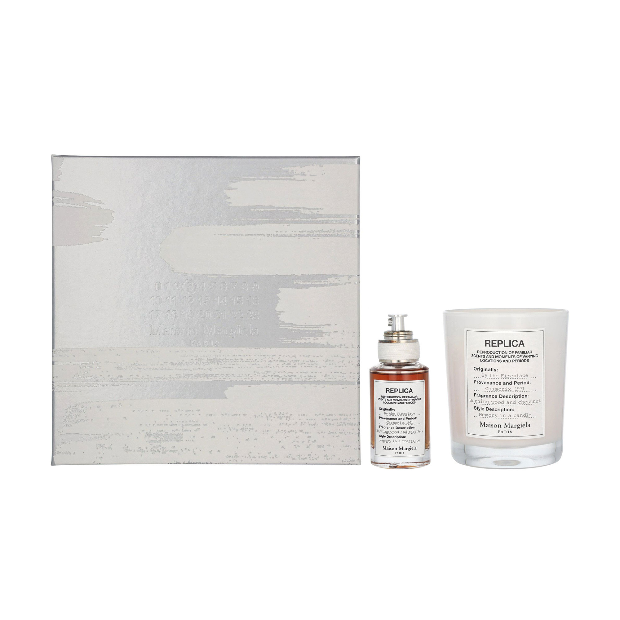 

Парфумований набір унісекс Maison Margiela Replica By The Fireplace (туалетна вода, 30 мл + свічка, 165 г)