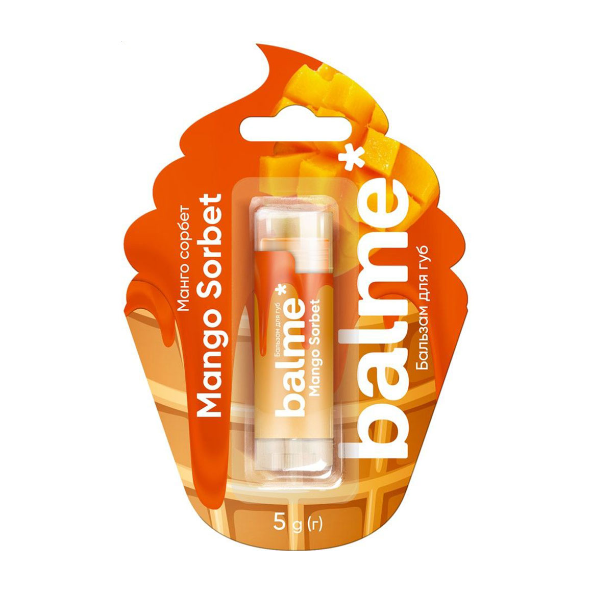 

Бальзам для губ balme* Mango Sorbet, 5 г