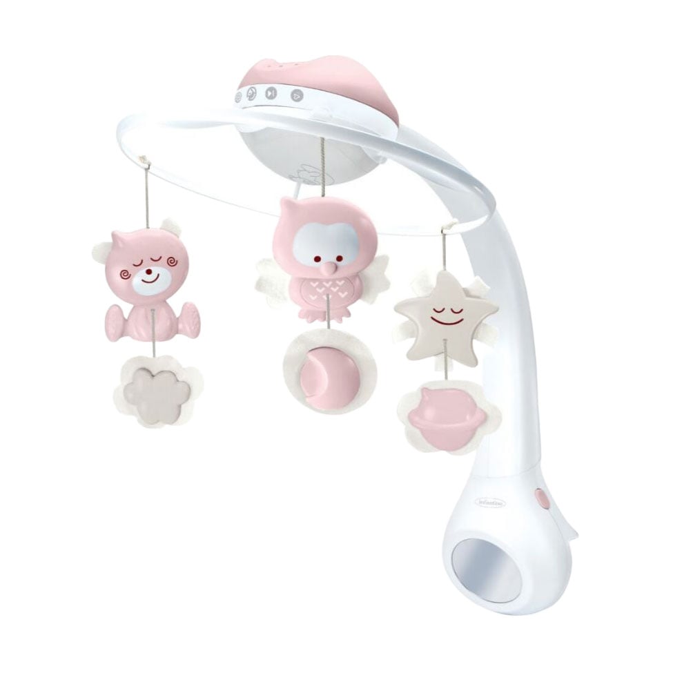 

Музичний мобіль Infantino 3 в 1 з проектором, персиковий, від народження (302050I)