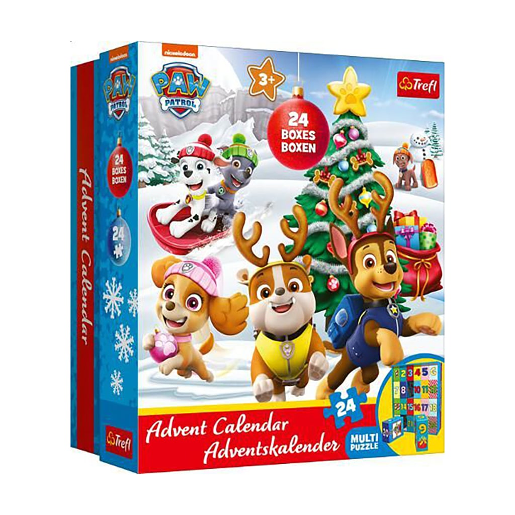 

Адвент-календар Trefl Щенячий патруль, з пазлами, від 3 років, 24 відділення (36148)