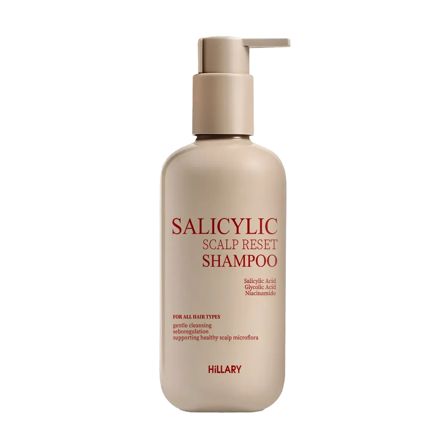 

Саліциловий шампунь Hillary Salicylic Scalp Reset Shampoo для відновлення шкіри голови, 400 мл