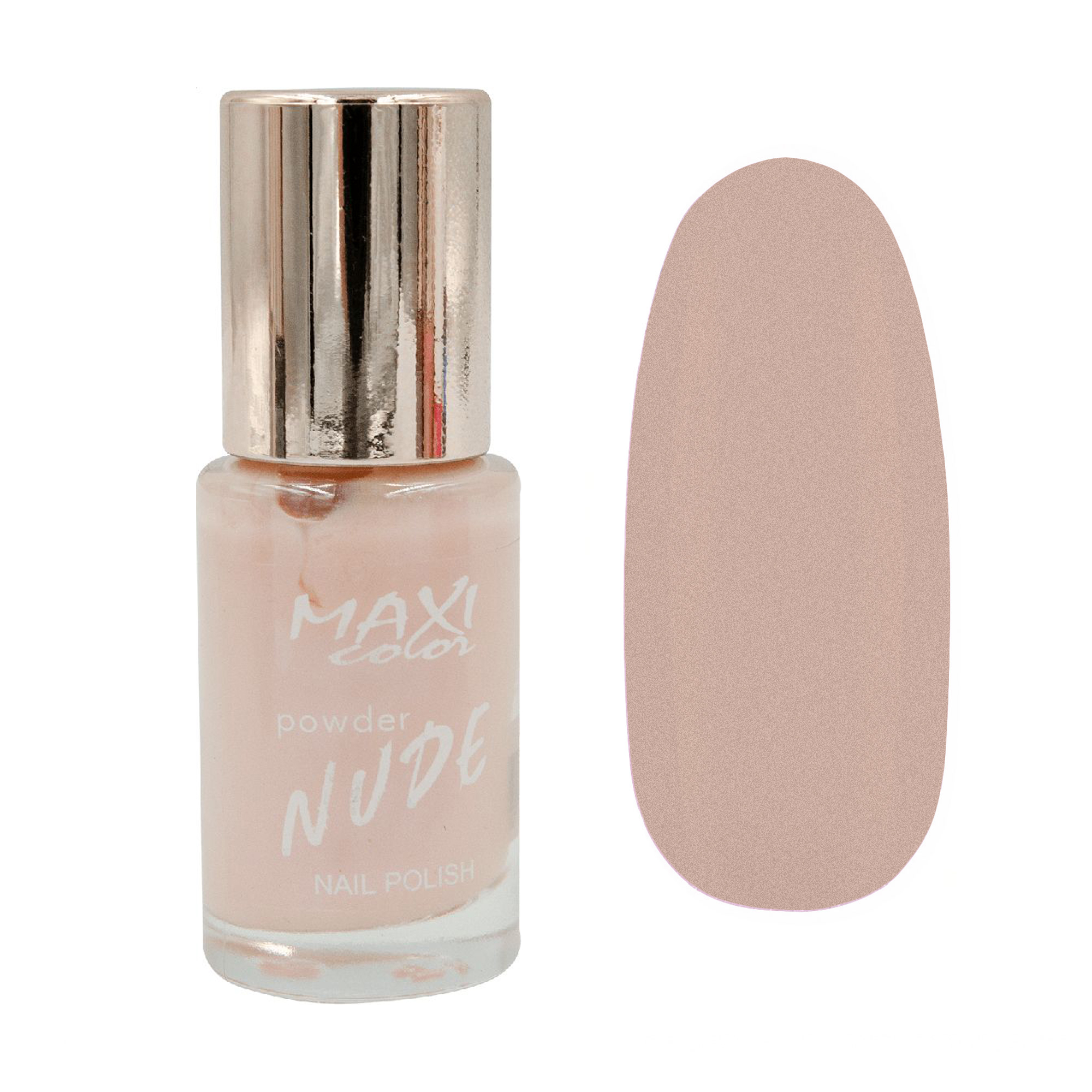 Лак для нігтів Maxi Color Powder Nude Nail Polish 04, 10 мл