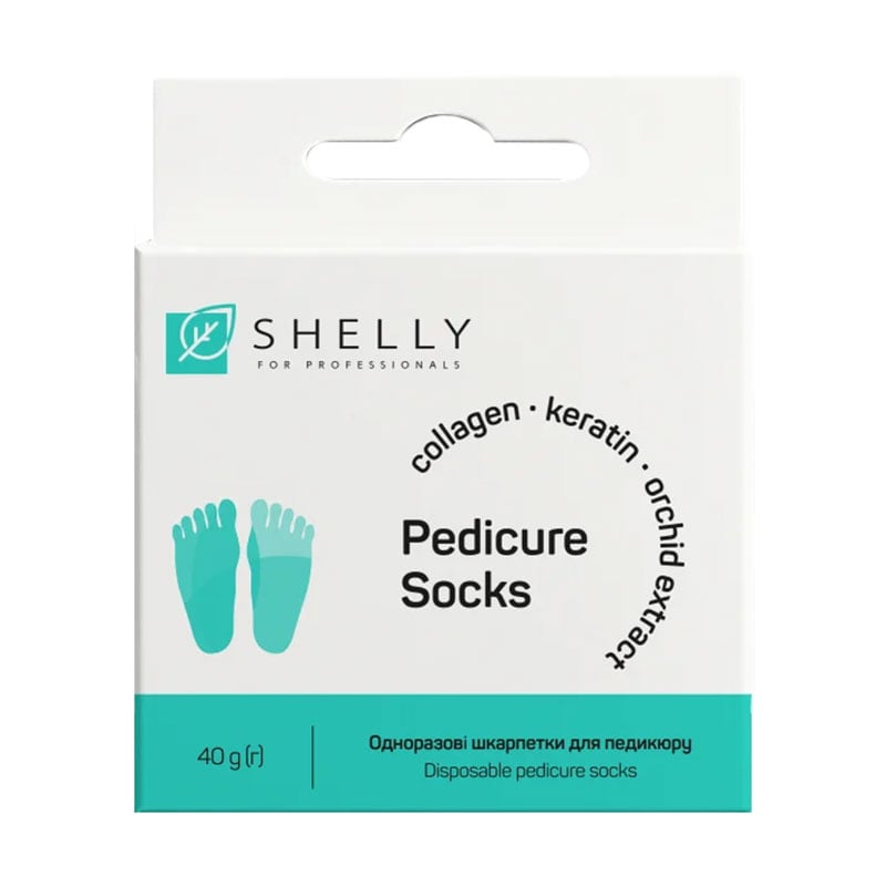 Одноразові шкарпетки для педикюру Shelly Pedicure Socks, 30 г