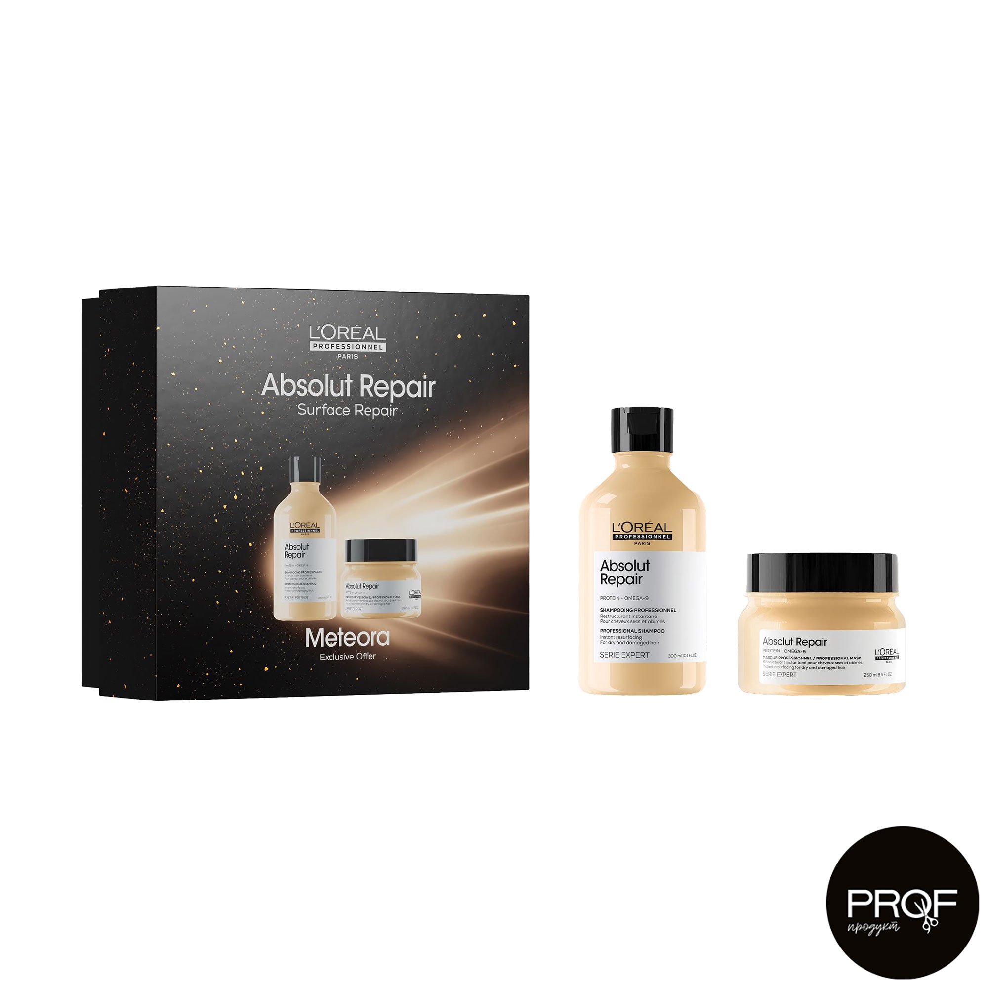 

Набір для волосся L'Oreal Professionnel Meteora Absolut Repair (шампунь, 300 мл + маска, 250 мл)