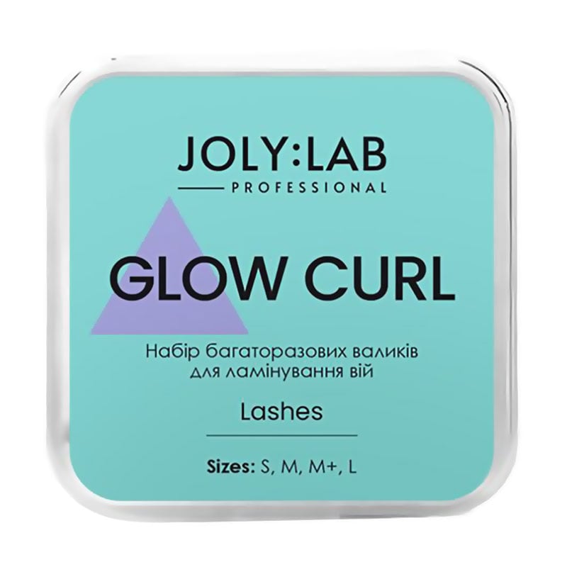 

Набір багаторазових валиків для ламінування вій Joly:Lab Glow Curl, 4 пари