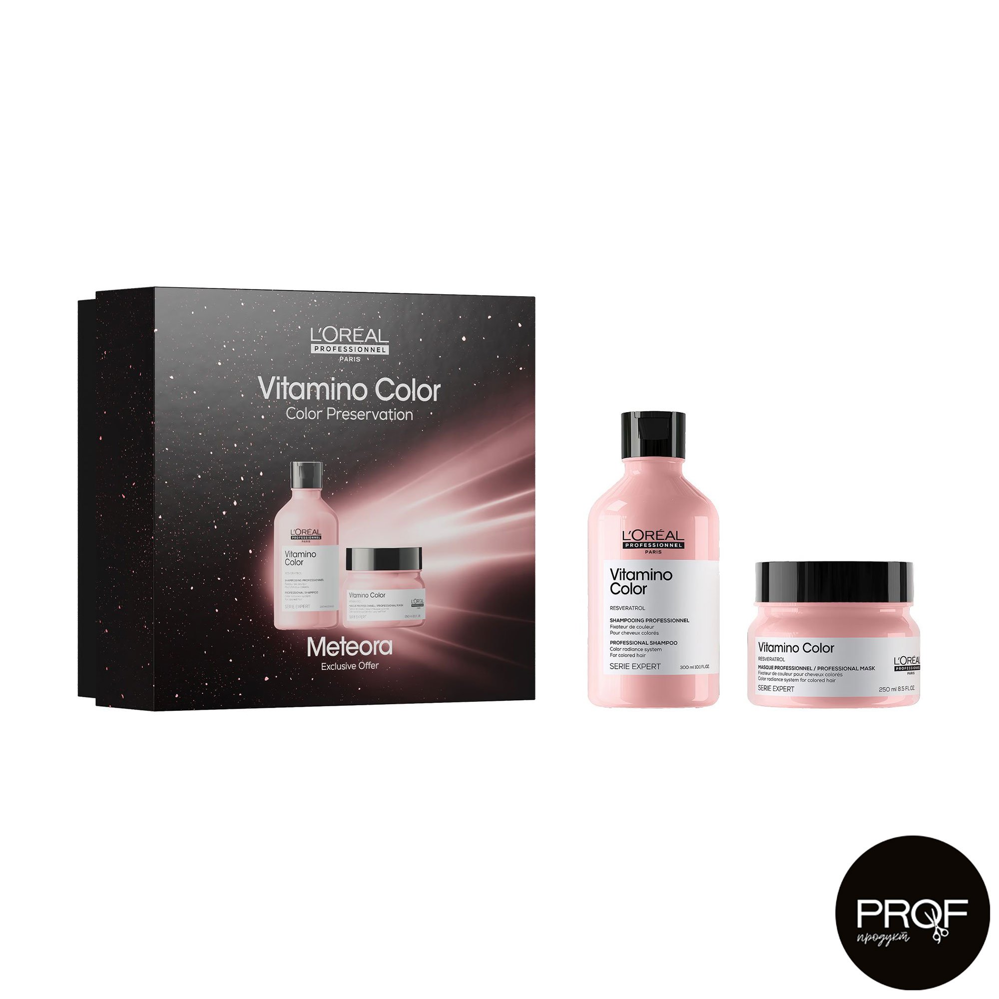 

Набір для волосся L'Oreal Professionnel Meteora Vitamino Color (шампунь, 300 мл + маска, 250 мл)
