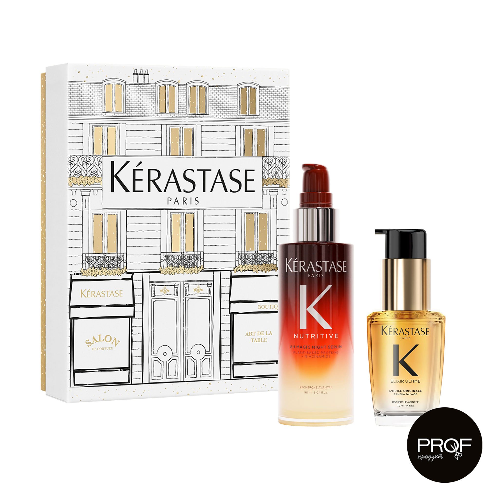 

Набір для волосся Kerastase Iconics (сироватка, 90 мл + олійка-концентрат, 30 мл)