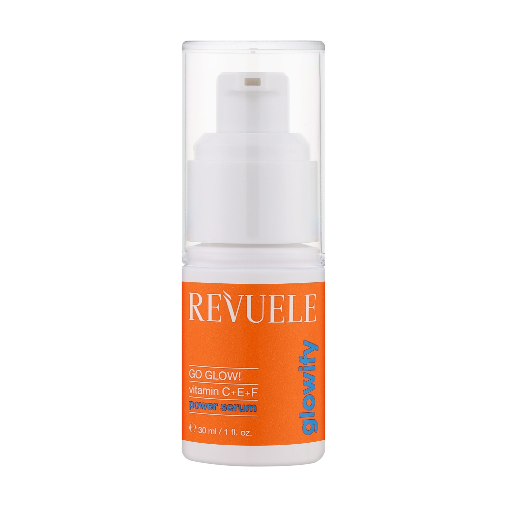 

Вітамінна сироватка для обличчя Revuele Glowify Go Glow! Vitamin C + E + F Power Serum, 30 мл