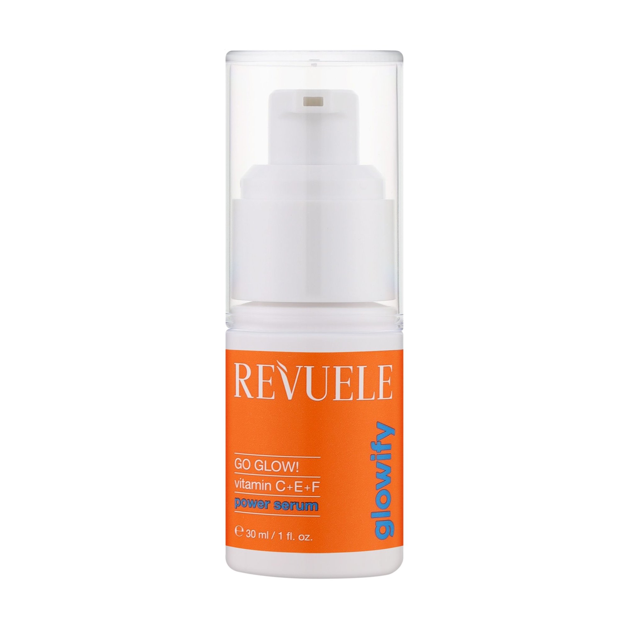 

Вітамінна сироватка для обличчя Revuele Glowify Go Glow! Vitamin C + E + F Power Serum, 30 мл