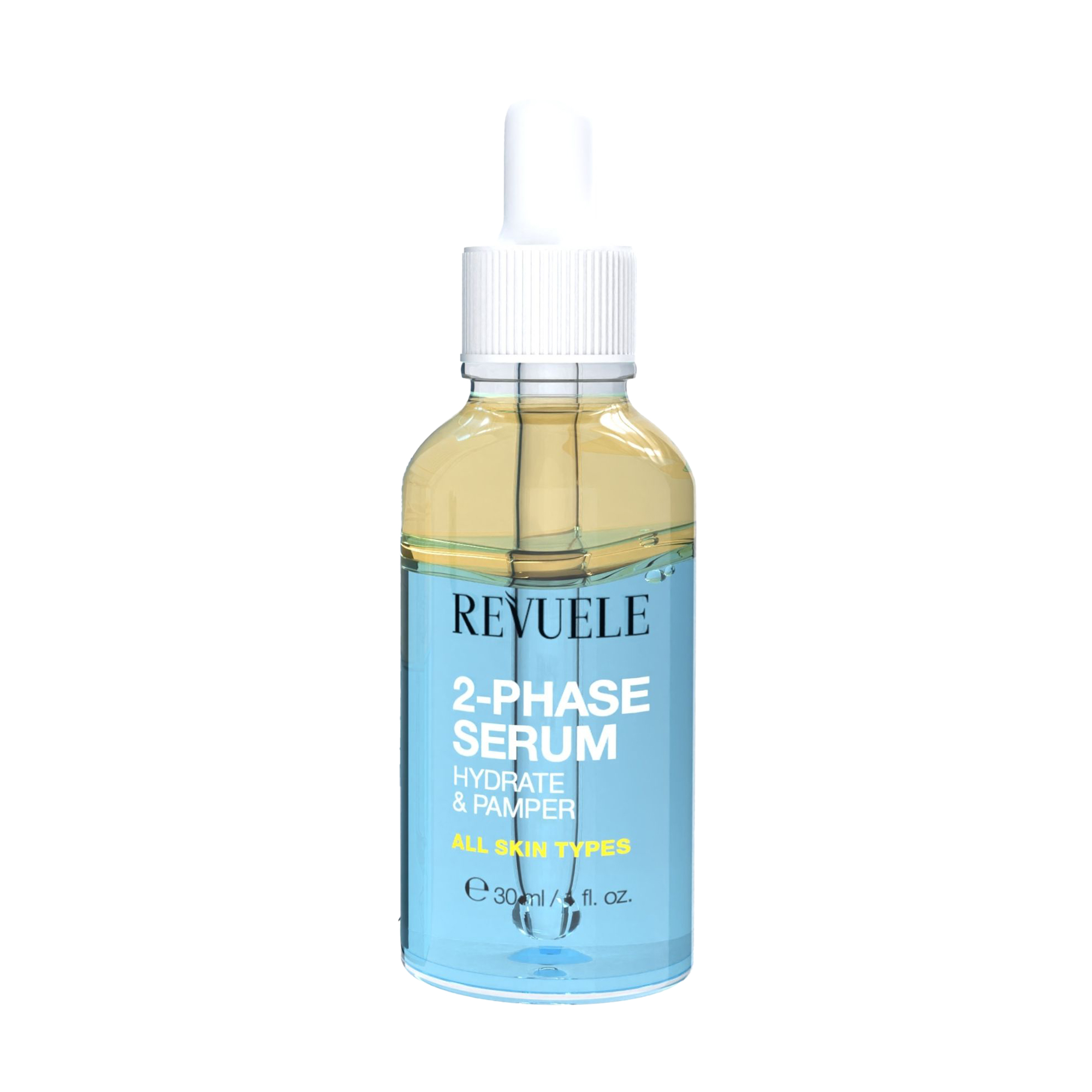 

Зволожувальна та живильна двофазна сироватка для обличчя Revuele 2-Phase Serum Hydrate & Pamper, 30 мл