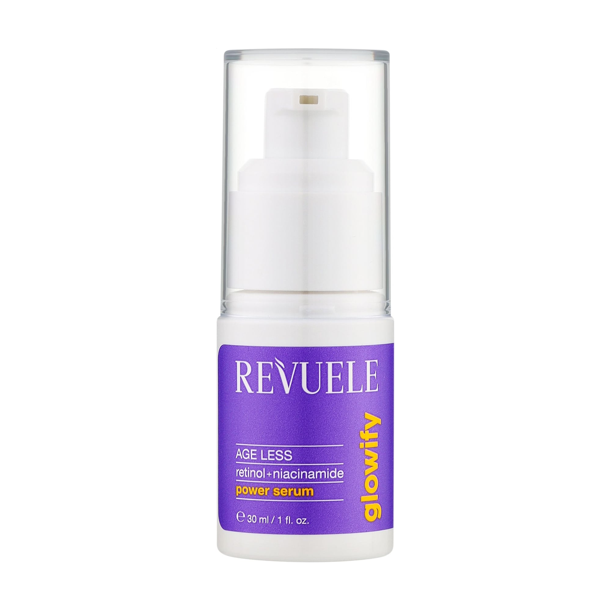 

Сироватка для обличчя Revuele Glowify Age Less Retinol + Niacinamide Power Serum з ретинолом та ніацинамідом, 30 мл