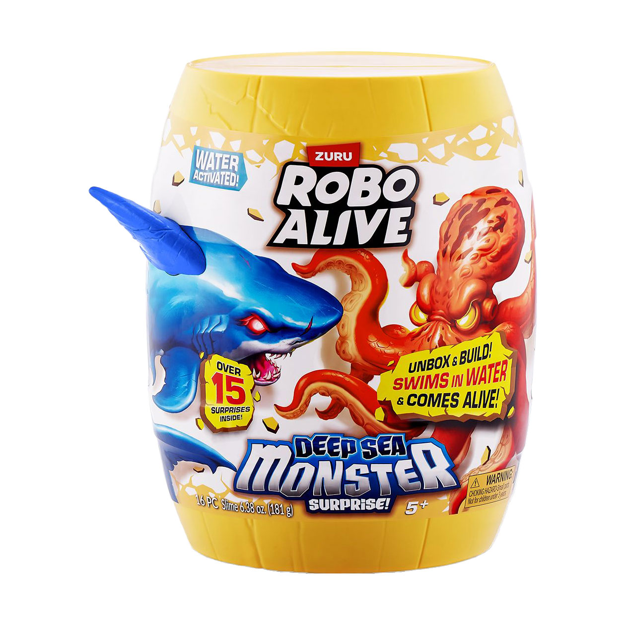 

Інтерактивний ігровий набір Pets & Robo Alive Глибоководний сюрприз Велика біла акула, від 5 років (71155A)