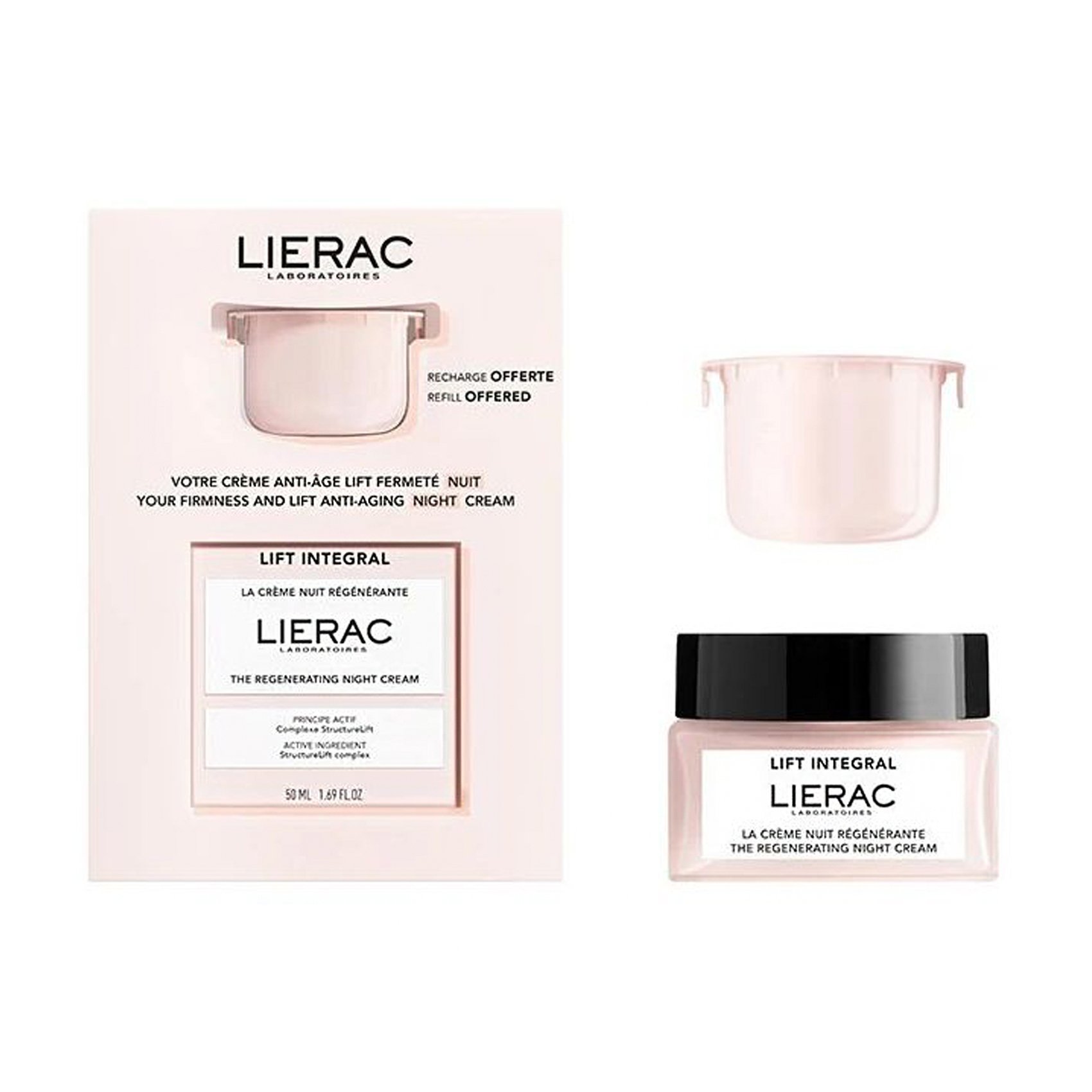 

Набір для обличчя Lierac Lift Integral The Regenerating Night Cream (нічний крем, 50 мл + нічний крем, 50 мл (змінний блок))