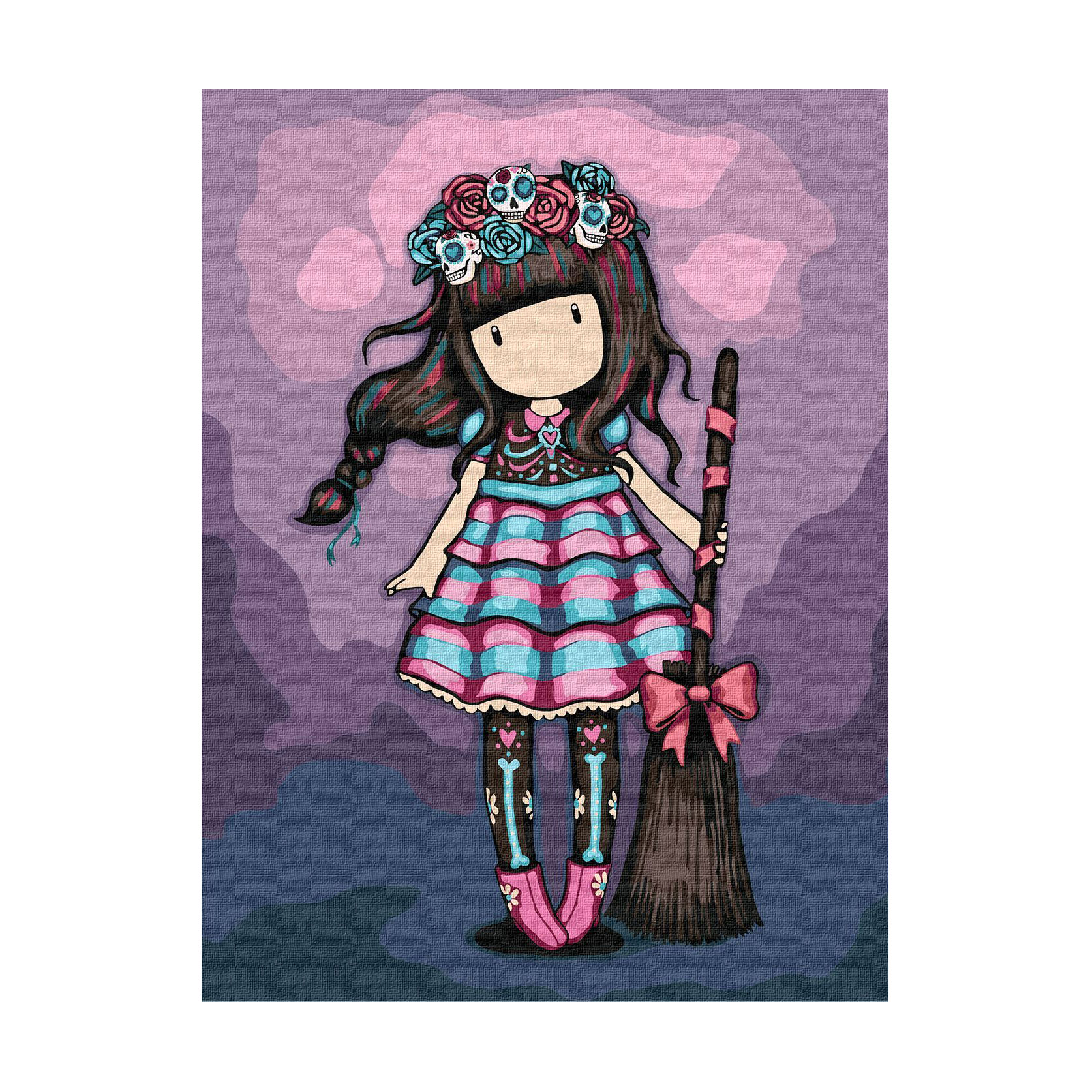 

Картина за номерами Ideyka Frida Santoro Gorjuss Collection, 30*40 см (KHO8675)