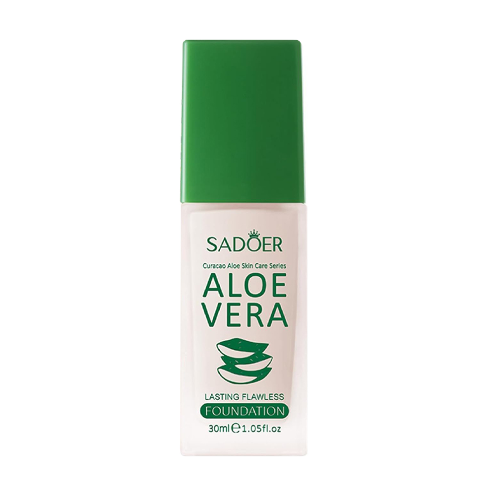 

Тональний крем для обличчя Sadoer Aloe Vera Lasting Flawless Foundation 01 Ivory White, 30 мл