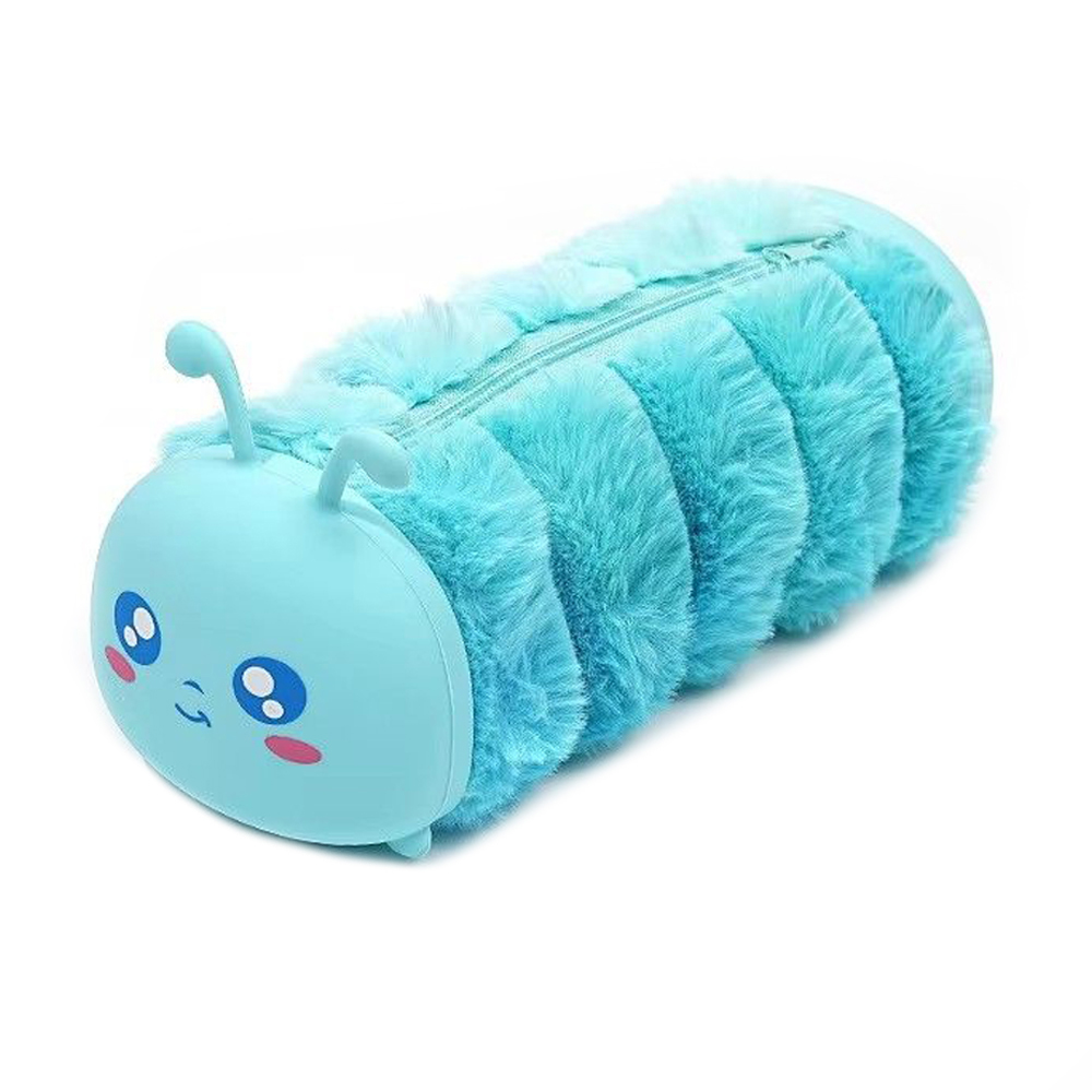 

Дитячий плюшевий пенал Ying Hong Блакитна гусениця, 7*9*22 см (25IMS016)