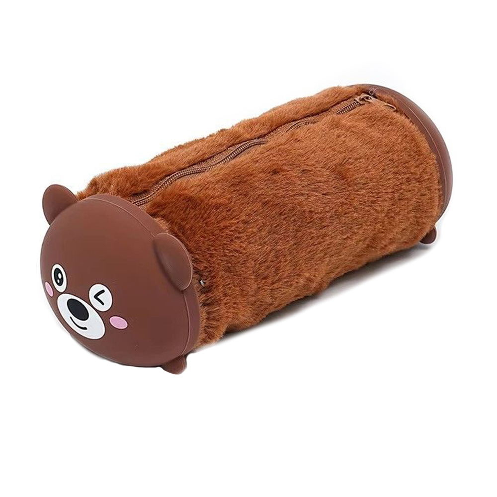 

Дитячий плюшевий пенал Ying Hong Коричневий ведмідь, 7*9*22 см (25IMS016)