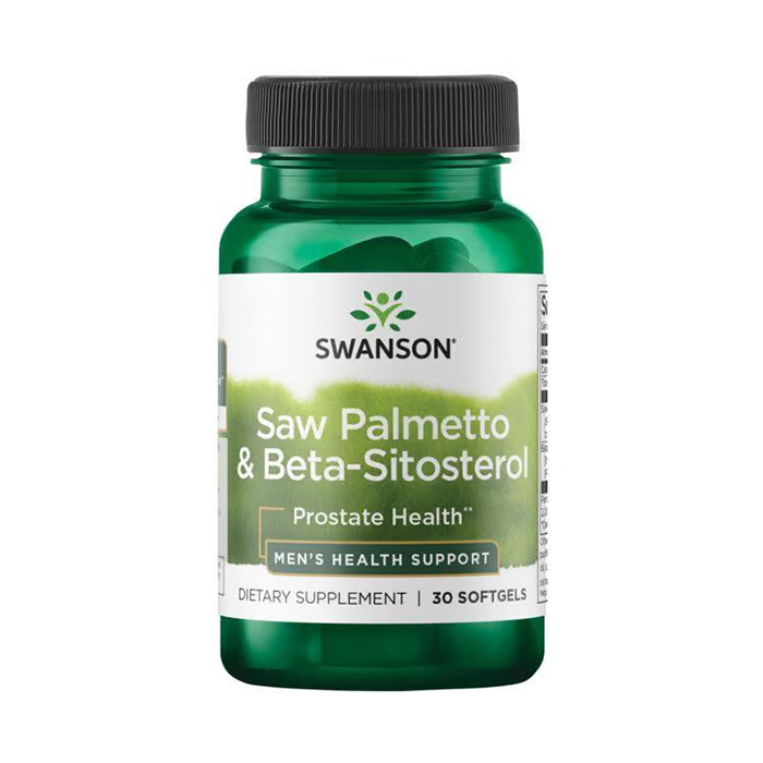 

Со Пальметто та бета-сітостерол Swanson Saw Palmetto & Beta-Sitosterol, 30 гелевих капсул