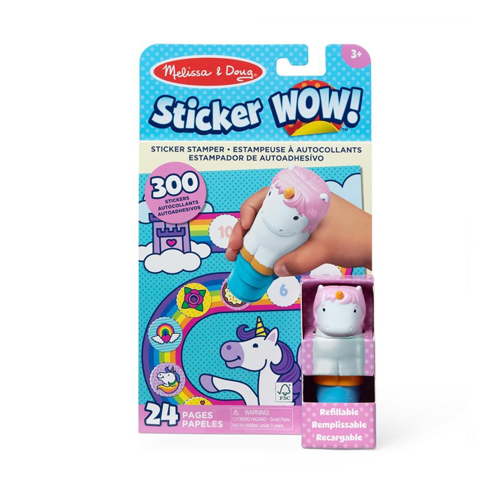 

Набір для творчості Melissa & Doug Sticker WOW Єдиноріг, від 3 років (блокнот, 24 ст + штамп, 1 шт + наліпки, 300 шт) (SM93205/6074898)