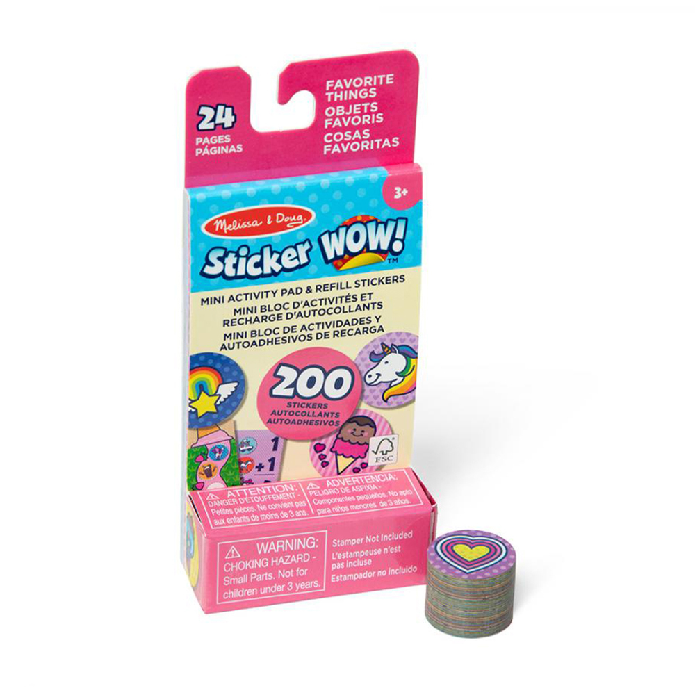 

Набір для творчості Melissa & Doug Sticker WOW Улюблені речі, від 3 років (міні блокнот, 24 ст + запасні наліпки для штампу, 200 шт) (SM93208/6075134)