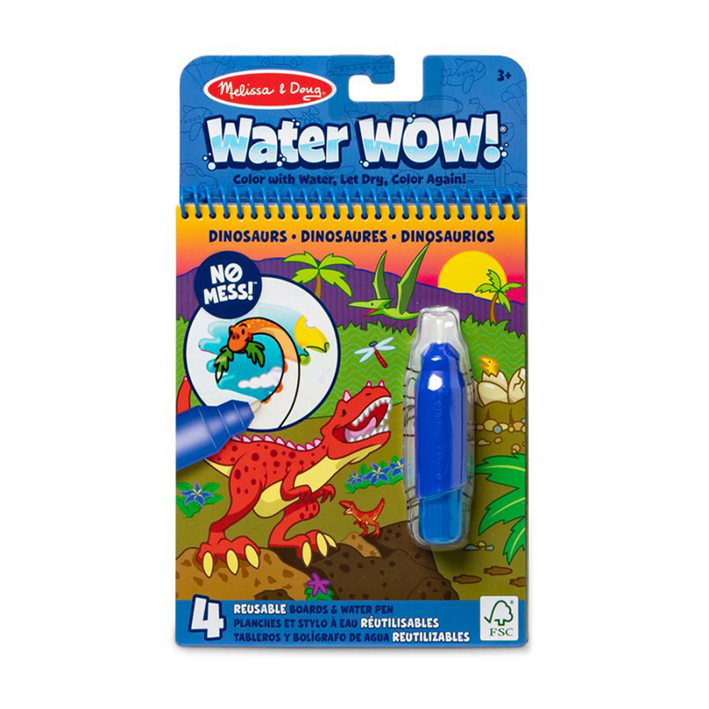 

Набір для творчості Melissa & Doug Water WOW Динозаври, від 3 років (водна розмальовка, 4 ст + ручка, 1 шт) (SM93204/6075166)