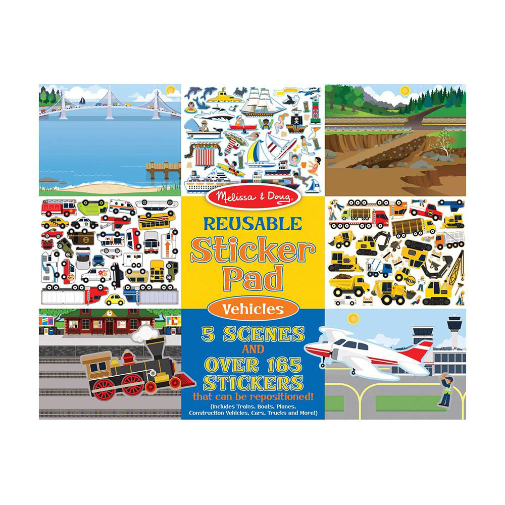 

Набір багаторазових наліпок Melissa & Doug Транспорт, від 3 років, 165 шт (SM93209/6812)