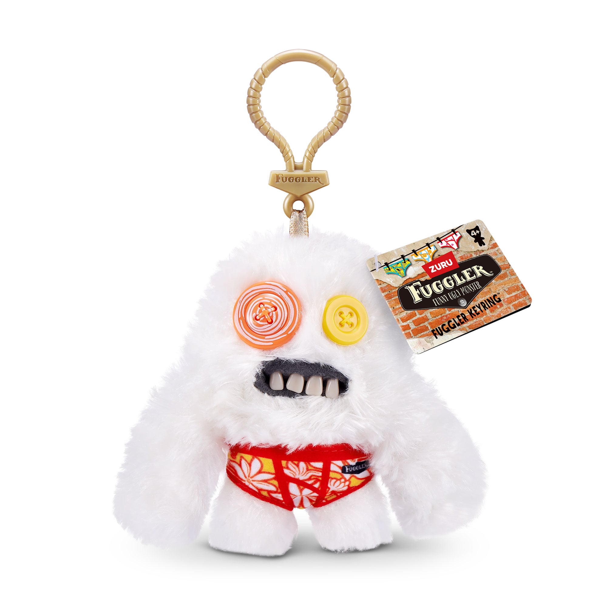

М'яка іграшка-брелок Fuggler Zuru Білий Гук, 13 см, від 4 років (15705D)