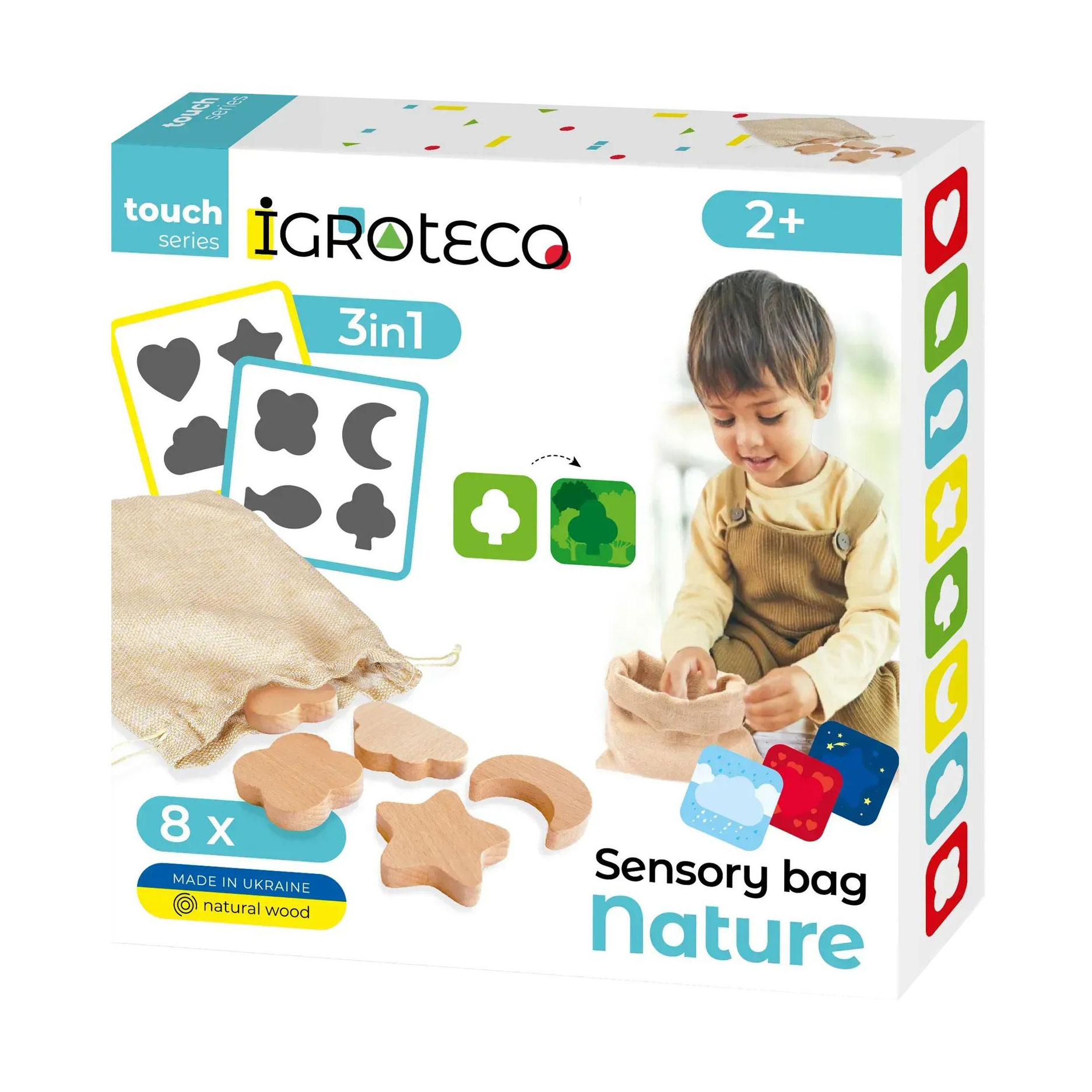 

Дитяча розвиваюча гра Igroteco Сенсорний мішечок: Природа, від 2 років (900590)